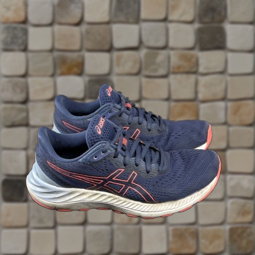 Asics Gel Excite 8 WomenS Sneaker Size 7 Blue Low Top Lace Up Cushioned Running Shoes, Women's