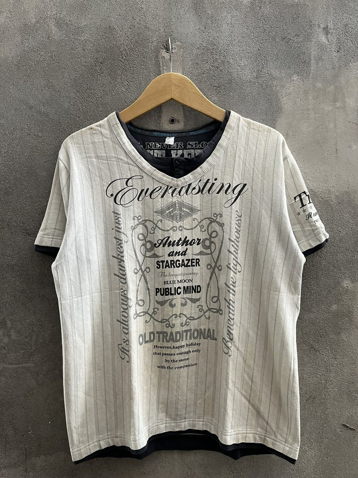 Japanese Brand Everlasting Typography Tee – Gothic Japan Retro Archive Size US L / EU 52-54 / 3 - 1 Thumbnail