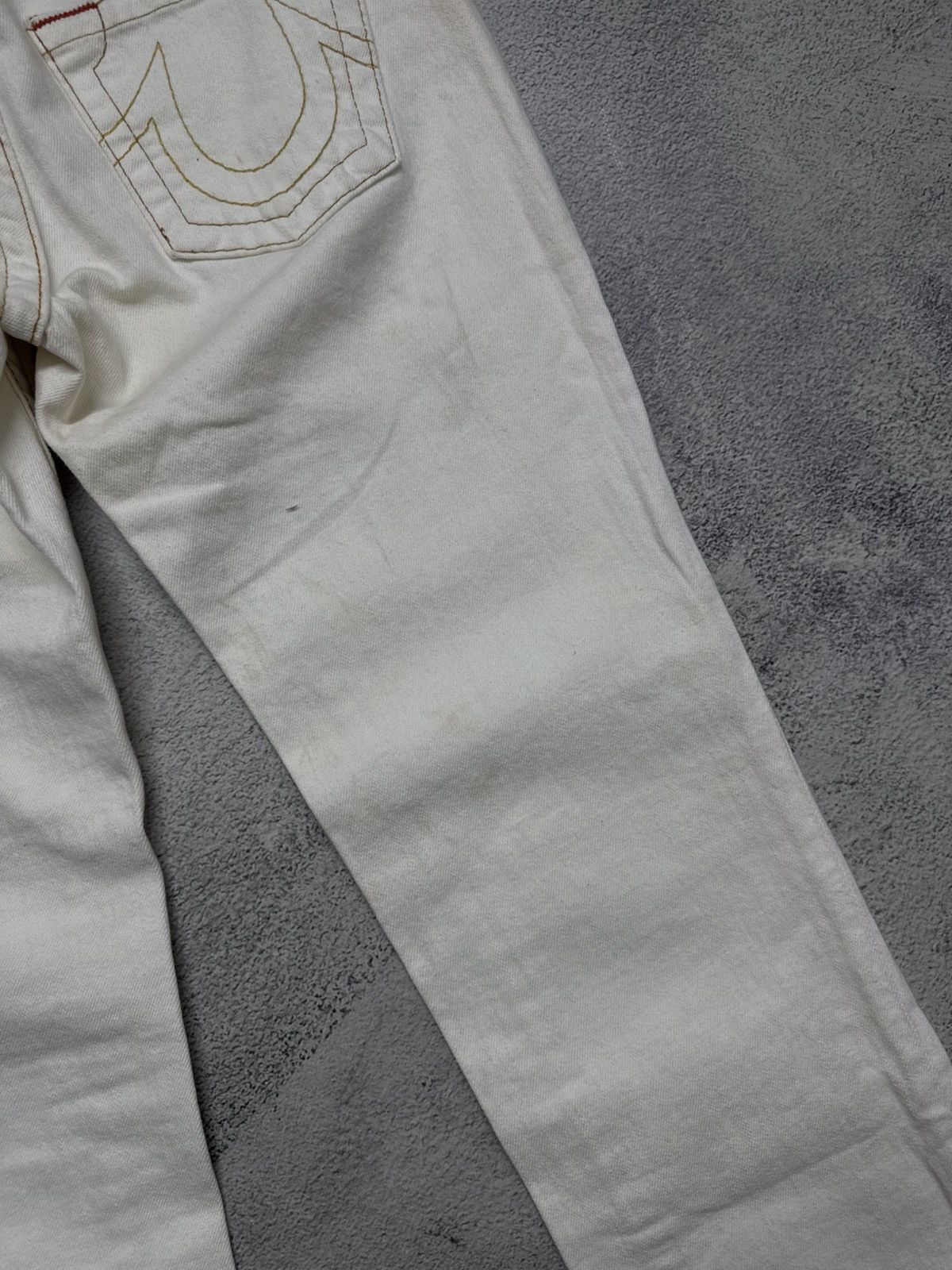 True Religion Vintage True Religion USA White Jeans 90’s Size 29" - 10 Thumbnail