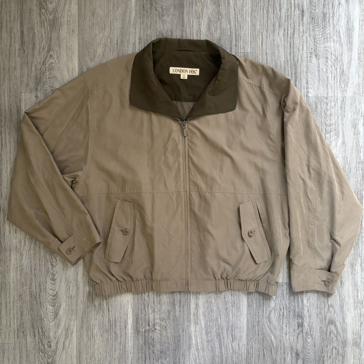 London Fog London Fog Men's Jacket Zip Up Brown Tan Inner Lining XL Size US XL / EU 56 / 4 - 1 Thumbnail