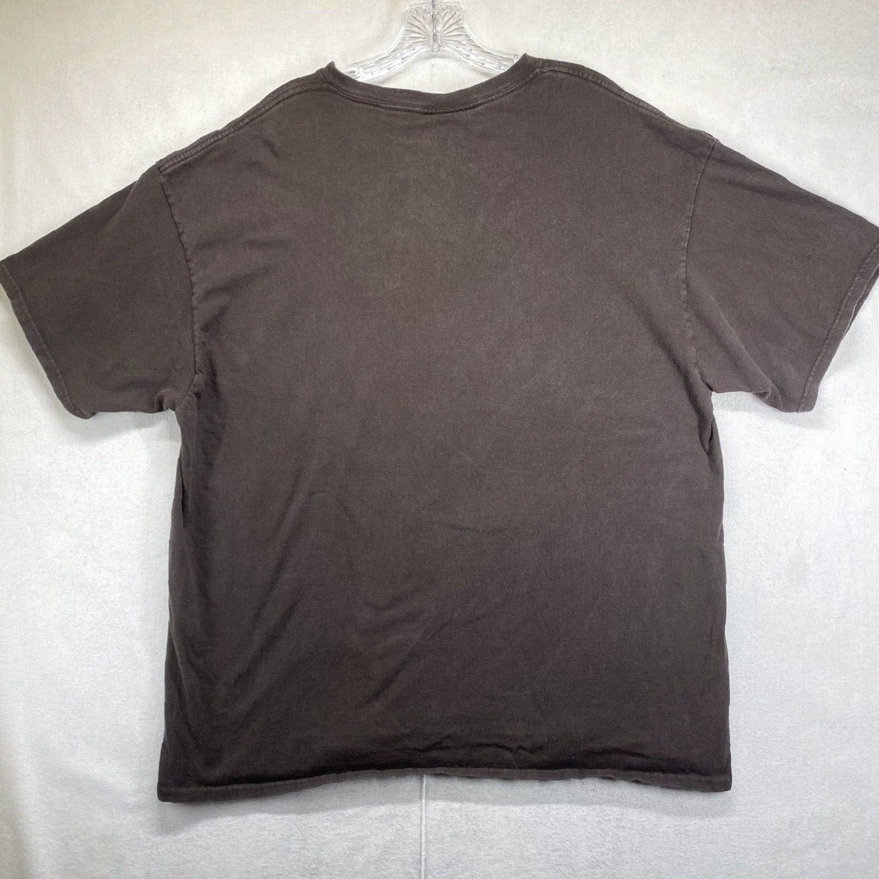 Delta VINTAGE 1990s Brooklyn Black Squadron Military T-Shirt XL Brown Graphic Tee Men Size US XL / EU 56 / 4 - 3 Thumbnail