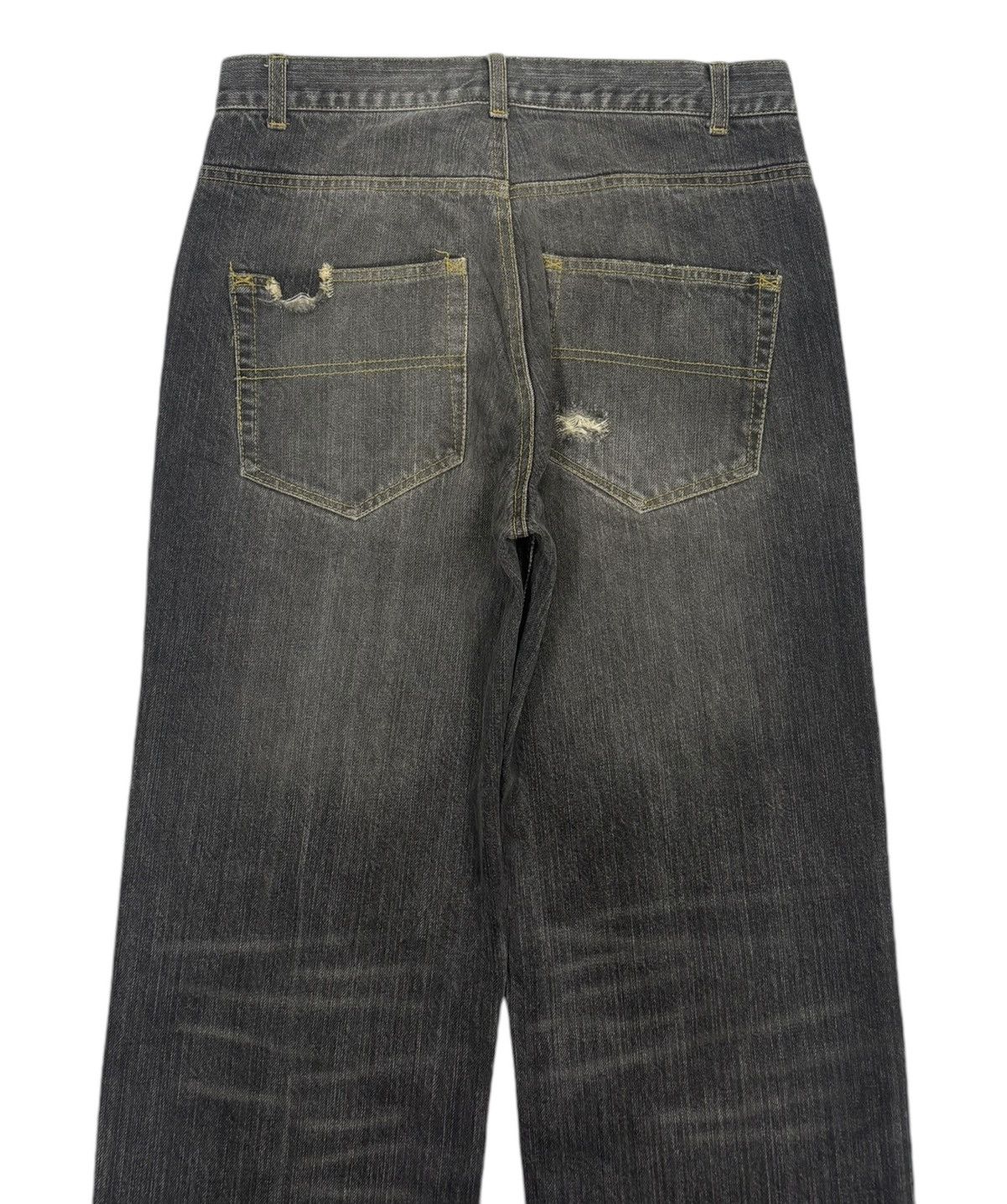 If Six Was Nine Vintage ROUGHNESS TROOP Ripped Baggy Denim Jeans Size US 30 / EU 46 - 6 Thumbnail