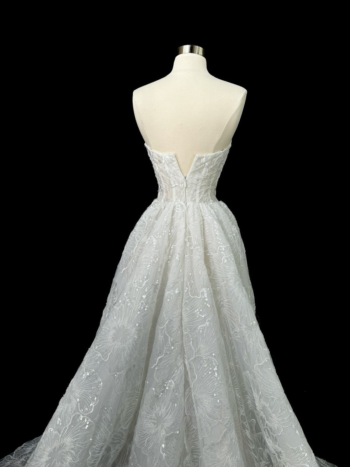 Other Preloved US 2 Anna Augusta Sweetheart Lace Bridal Gown Size XS / US 0-2 / IT 36-38 - 6 Thumbnail