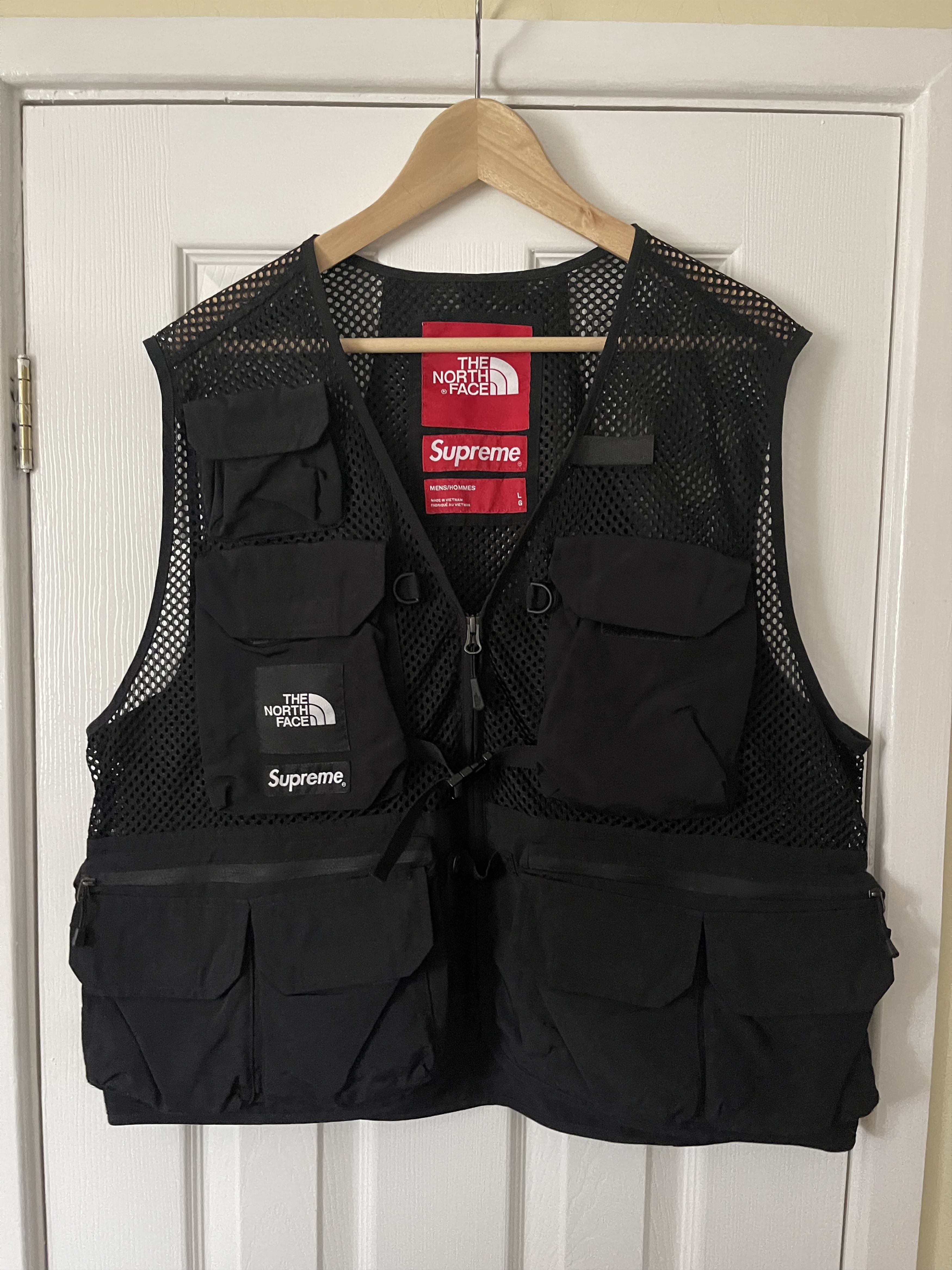 North face best sale supreme cargo vest