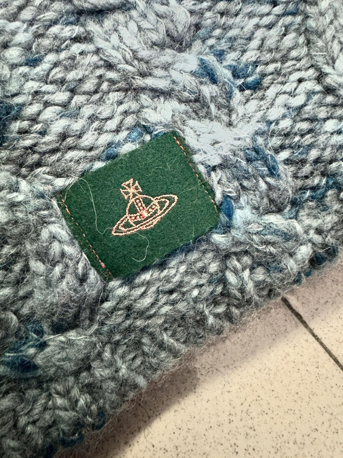 Vivienne Westwood VIVIENNE WESTWOOD TWO TONES CABLE KNIT WOOL SCARF Size ONE SIZE - 4 Thumbnail