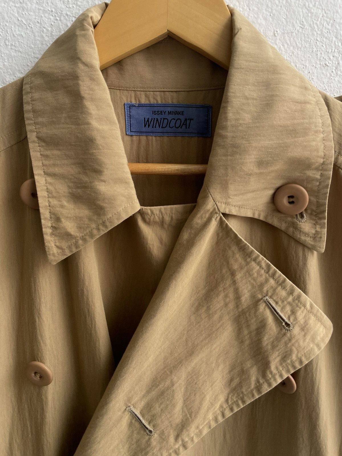 Issey Miyake Vintage 80's Issey Miyake Windcoat Oversize Long Coat Size US S / EU 44-46 / 1 - 4 Thumbnail