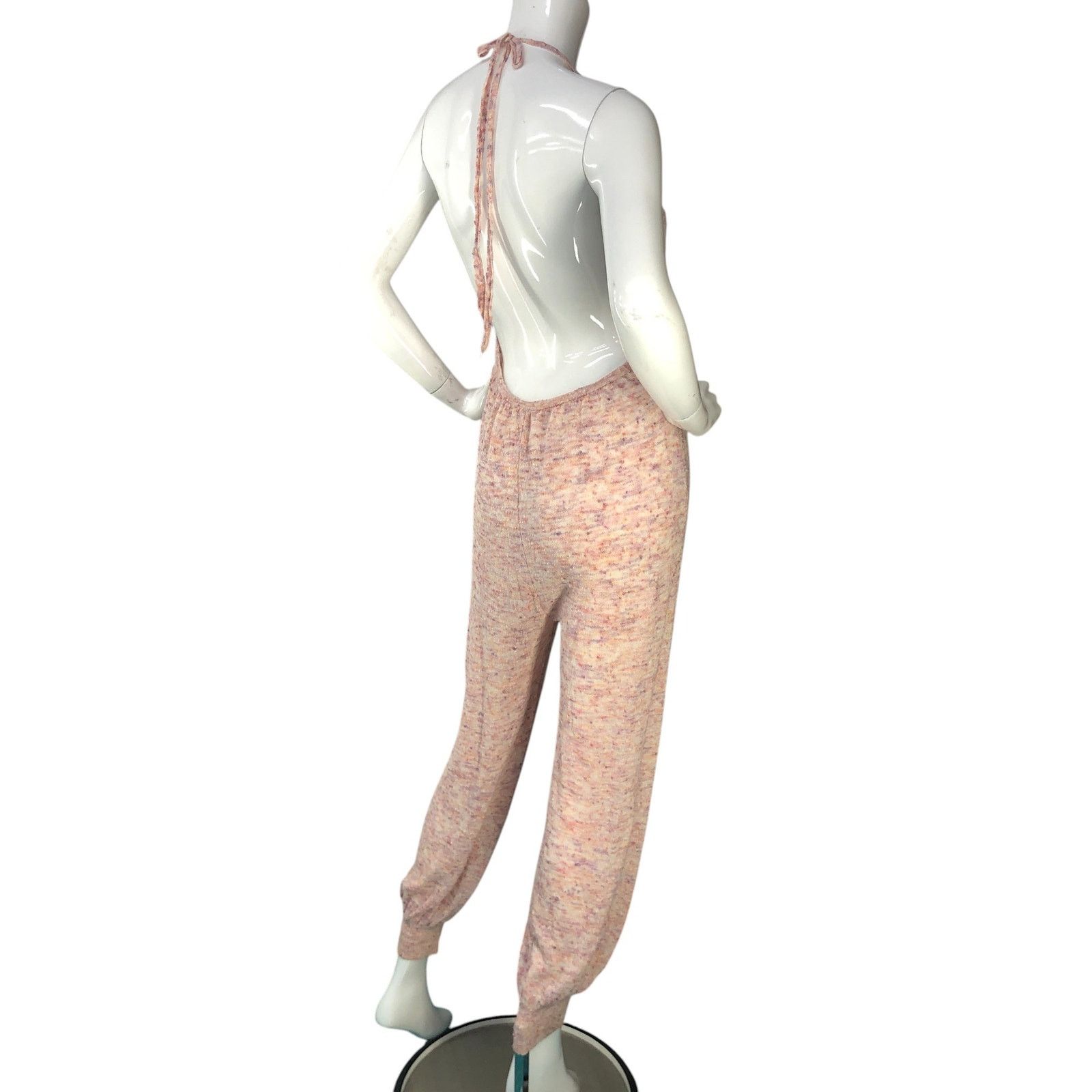 Free People Free People Size S Jumpsuit Jogger Backless Halter Flecked Size 34" / US 12 / IT 48 - 7 Thumbnail