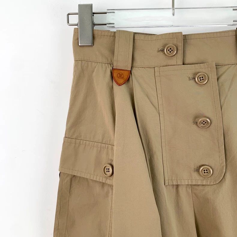 Louis Vuitton Louis Vuitton 22 khaki cotton buttoned slacks pants Size US 34 / EU 50 - 3 Thumbnail