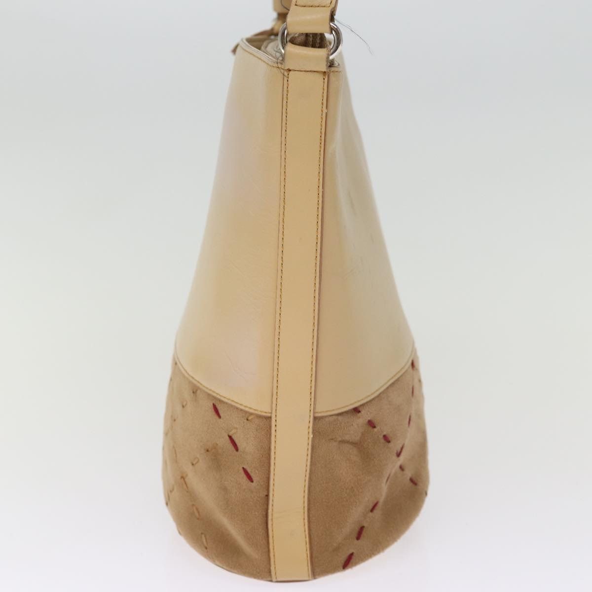 Burberry Burberry Shoulder Bag Suede Leather Beige Size ONE SIZE - 4 Thumbnail