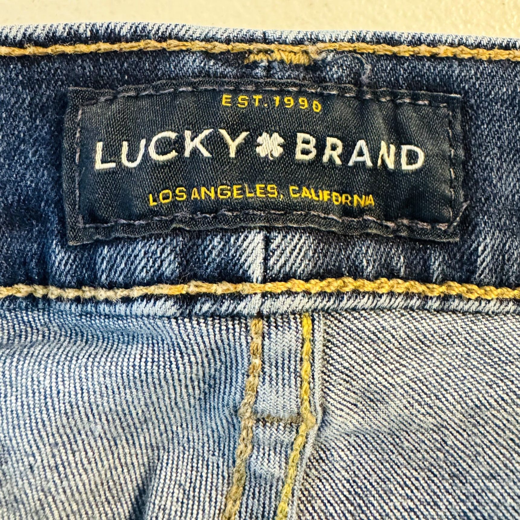 Lucky Brand Lucky Brand Denim Shorts Bermuda Athletic Taper Stretch 8 Inseam Blue Mens 48 Denim Shorts Size US 32 / EU 48 - 6 Thumbnail