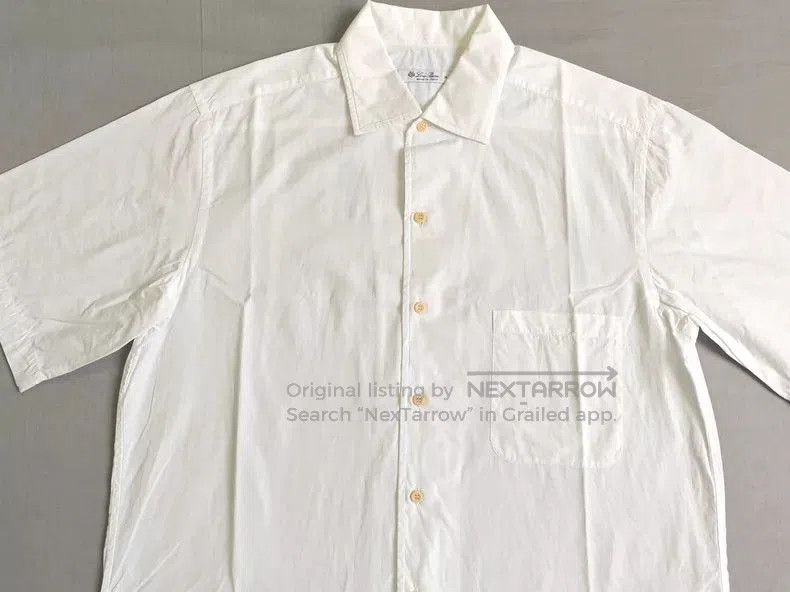 Loro Piana Loro Piana Men's Short Sleeve Shirt. Size US M / EU 48-50 / 2 - 2 Thumbnail