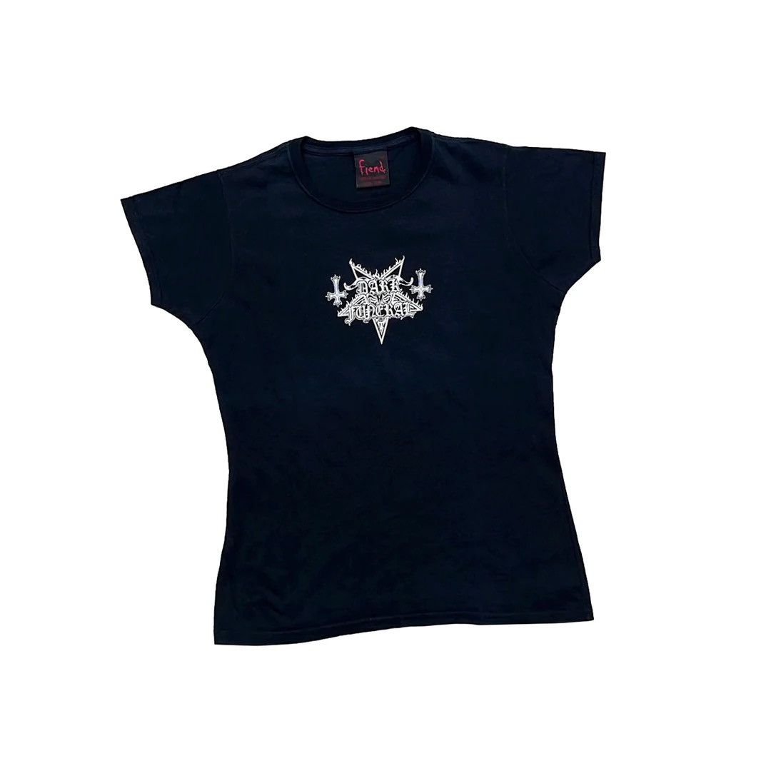 Band Tees Dark Funeral 90’s Vtg Fiend England Made Metal Band Tour Tee Size XL / US 12-14 / IT 48-50 - 1 Thumbnail