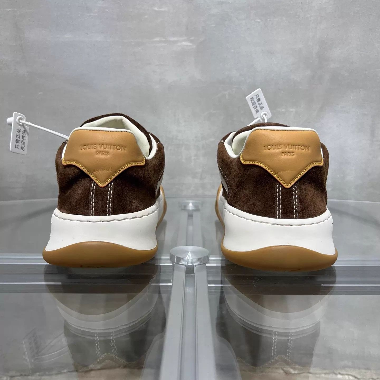Louis Vuitton LV Tilted Brown Suede Sneakers UK6 EU40 Size US 7 / EU 40 - 6 Thumbnail
