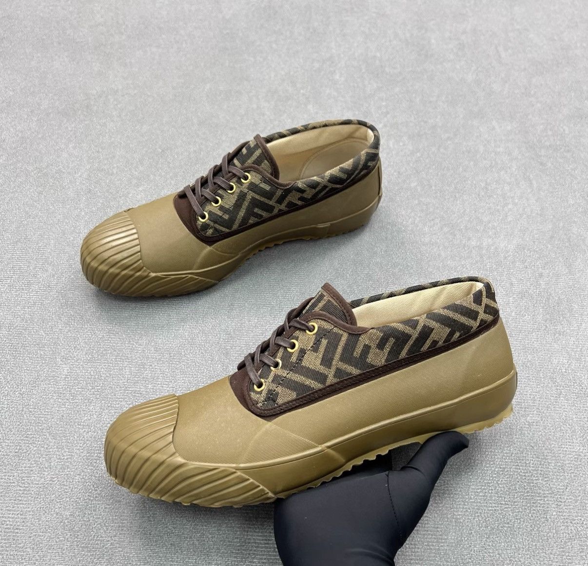 Fendi Fendi x Moonstar Collaboration Monogram Rubber Shoes Size US 10 / EU 43 - 2 Thumbnail
