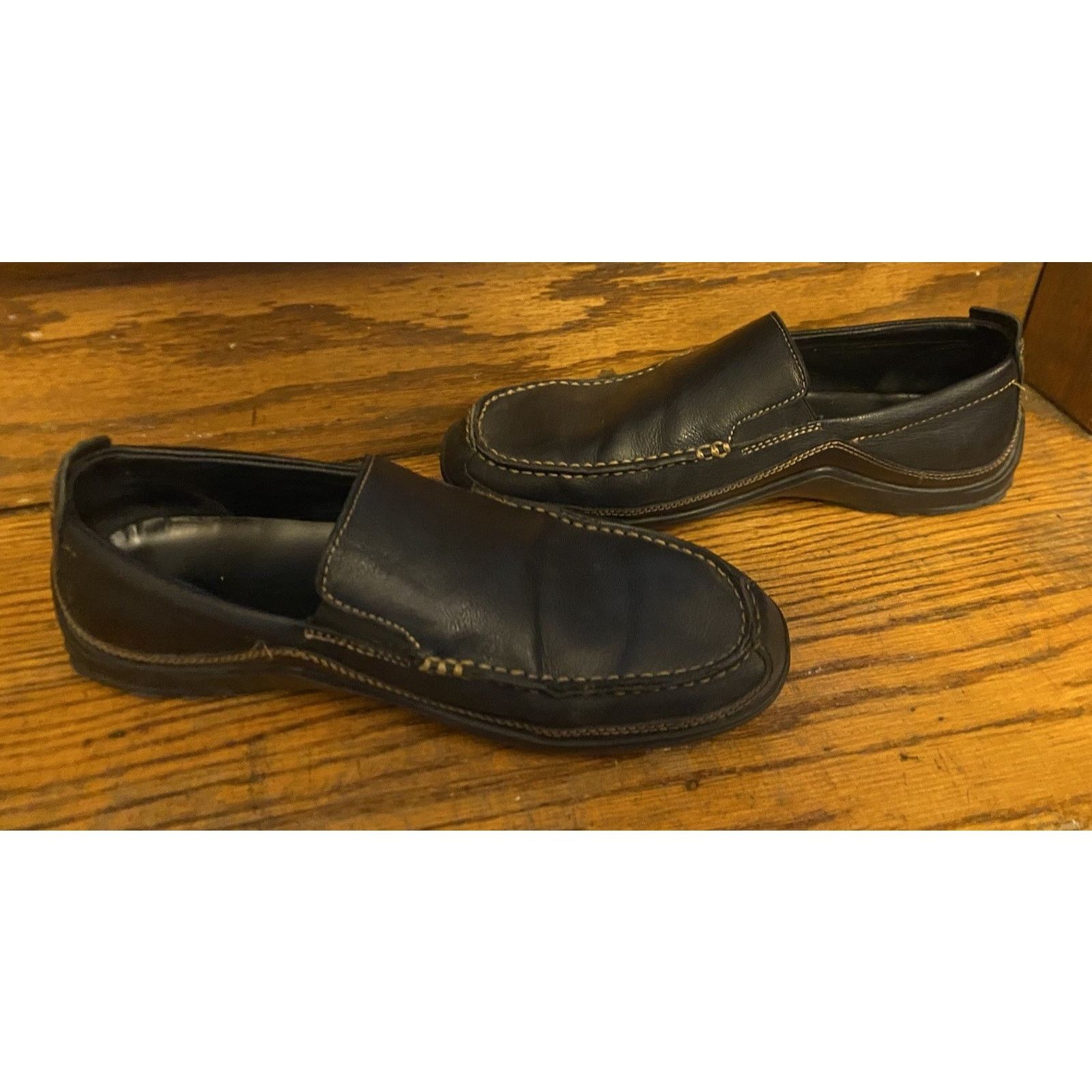 Cole Haan Cole Haan Black Slip on Soft Leather Loafers Mens 9.5 M Size US 9.5 / EU 42-43 - 4 Thumbnail