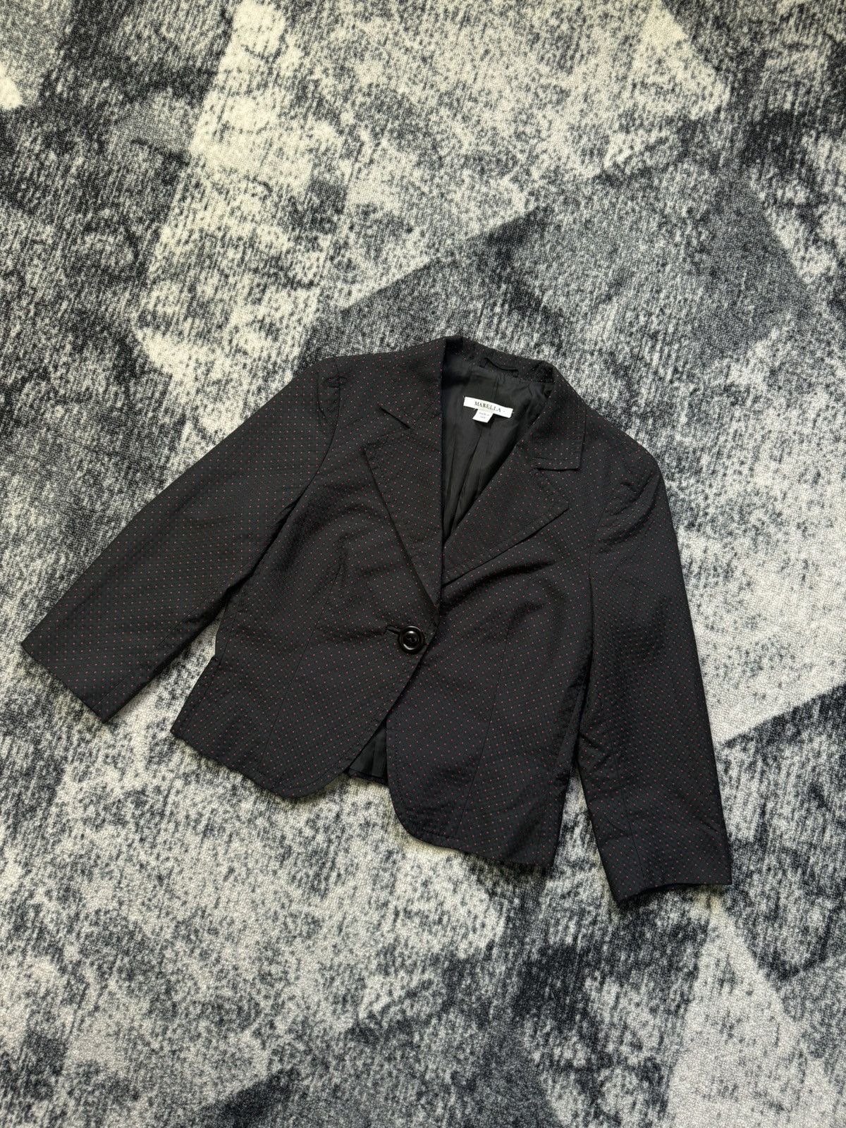Marella × Vintage Vintage Marella Blazer Jacket In red peas Italian Designer Size M / US 6-8 / IT 42-44 - 1 Thumbnail