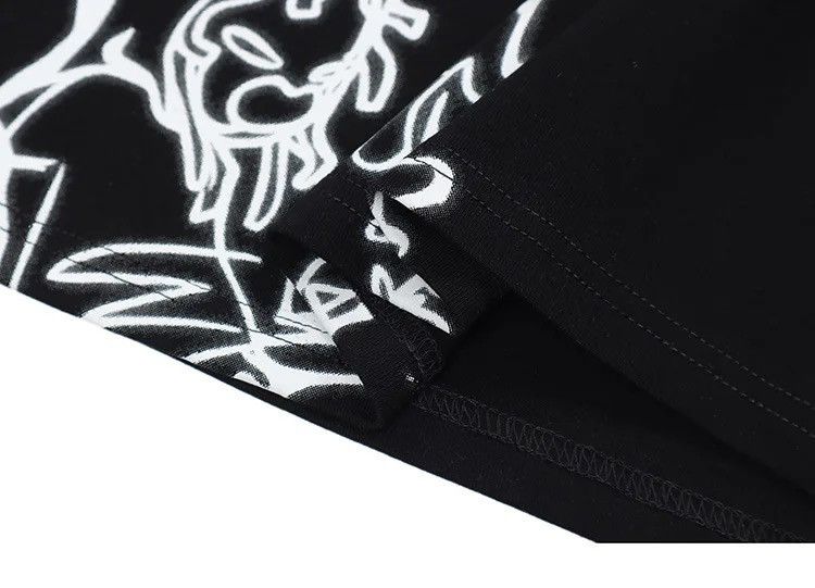 Other Streetwear Funny Anime Cartoon Graphic Oversized T-Shirt y2k Size US L / EU 52-54 / 3 - 7 Thumbnail