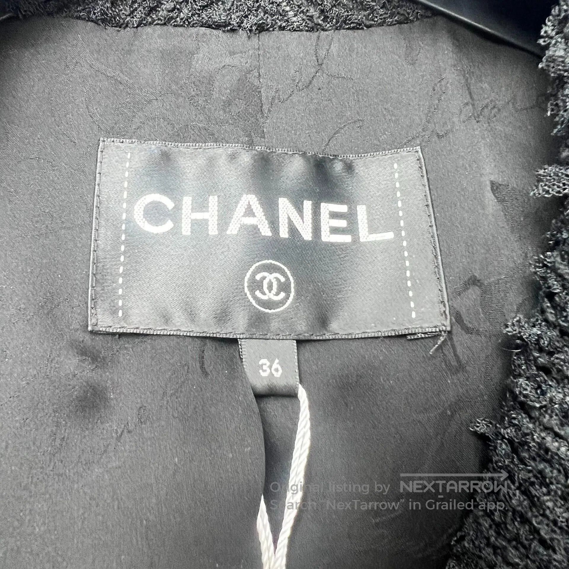 Chanel Chanel Black Wool Lion Head Button Coat 36. Size XS / US 0-2 / IT 36-38 - 3 Thumbnail
