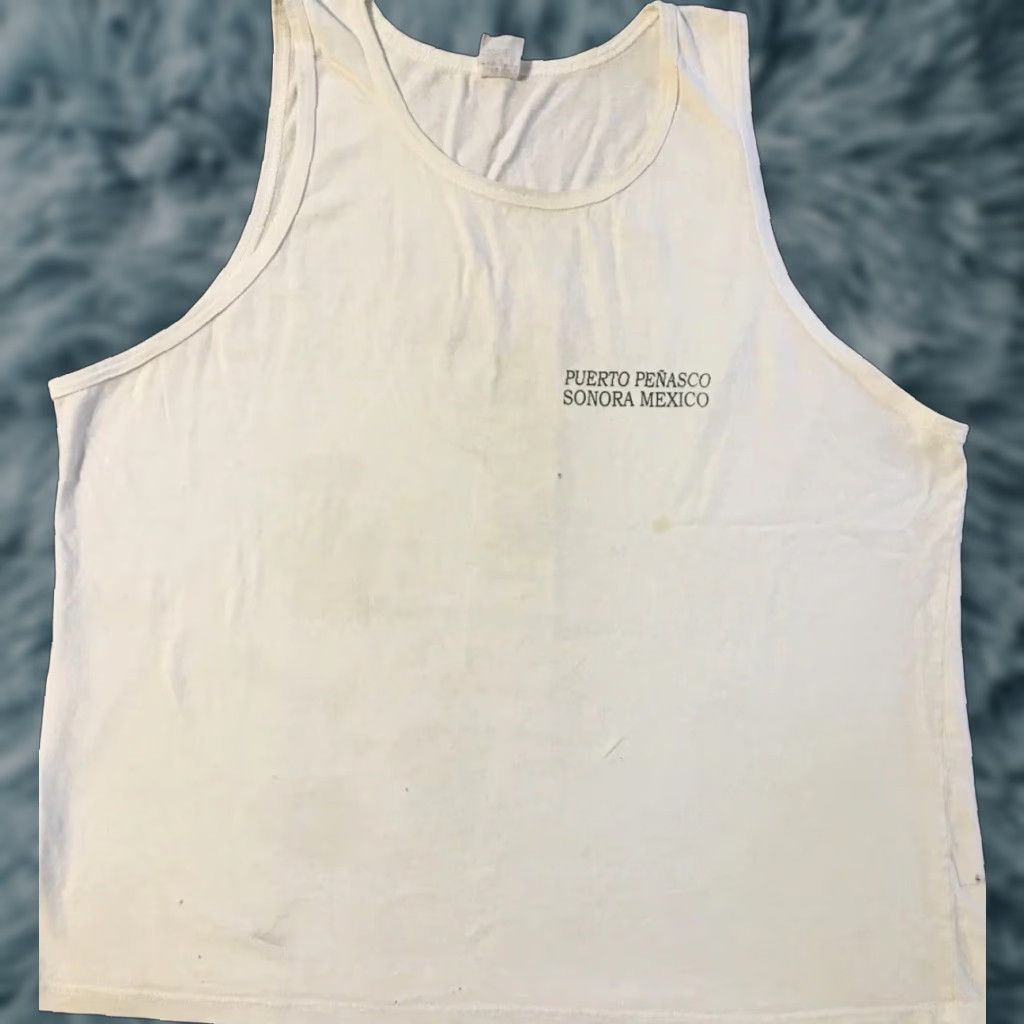 Vintage Vtg 90s List Of People Who Piss Me Off Faded Distress Tank Top XXL Joke Grunge Shirt Mens T-Shirt White 2XL Graphic Tee Vintage 90s Humor Beep Size US XXL / EU 58 / 5 - 1 Thumbnail