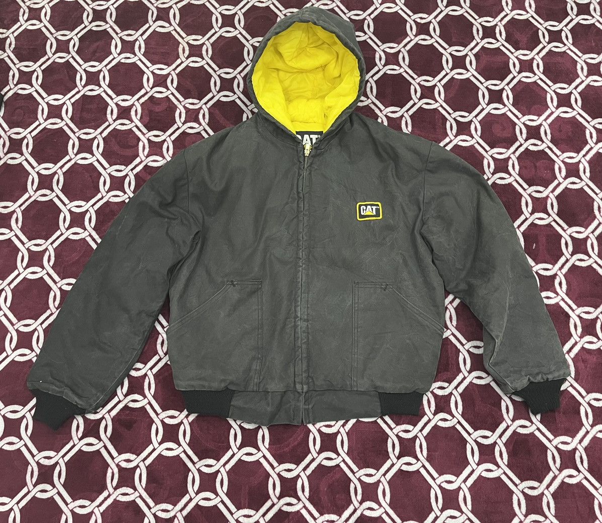 Caterpillar Vintage Caterpillar Faded Hoodie Jacket Size US M / EU 48-50 / 2 - 1 Thumbnail