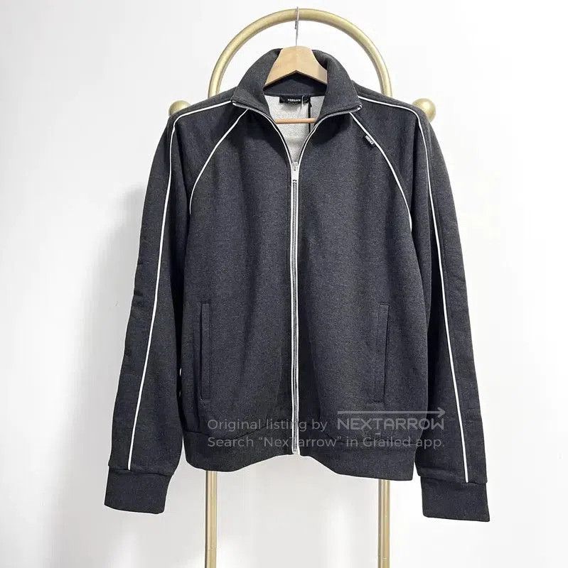 Versace Versace Gray Cotton Blend Long Sleeve Jacket . Size US XL / EU 56 / 4 - 4 Thumbnail