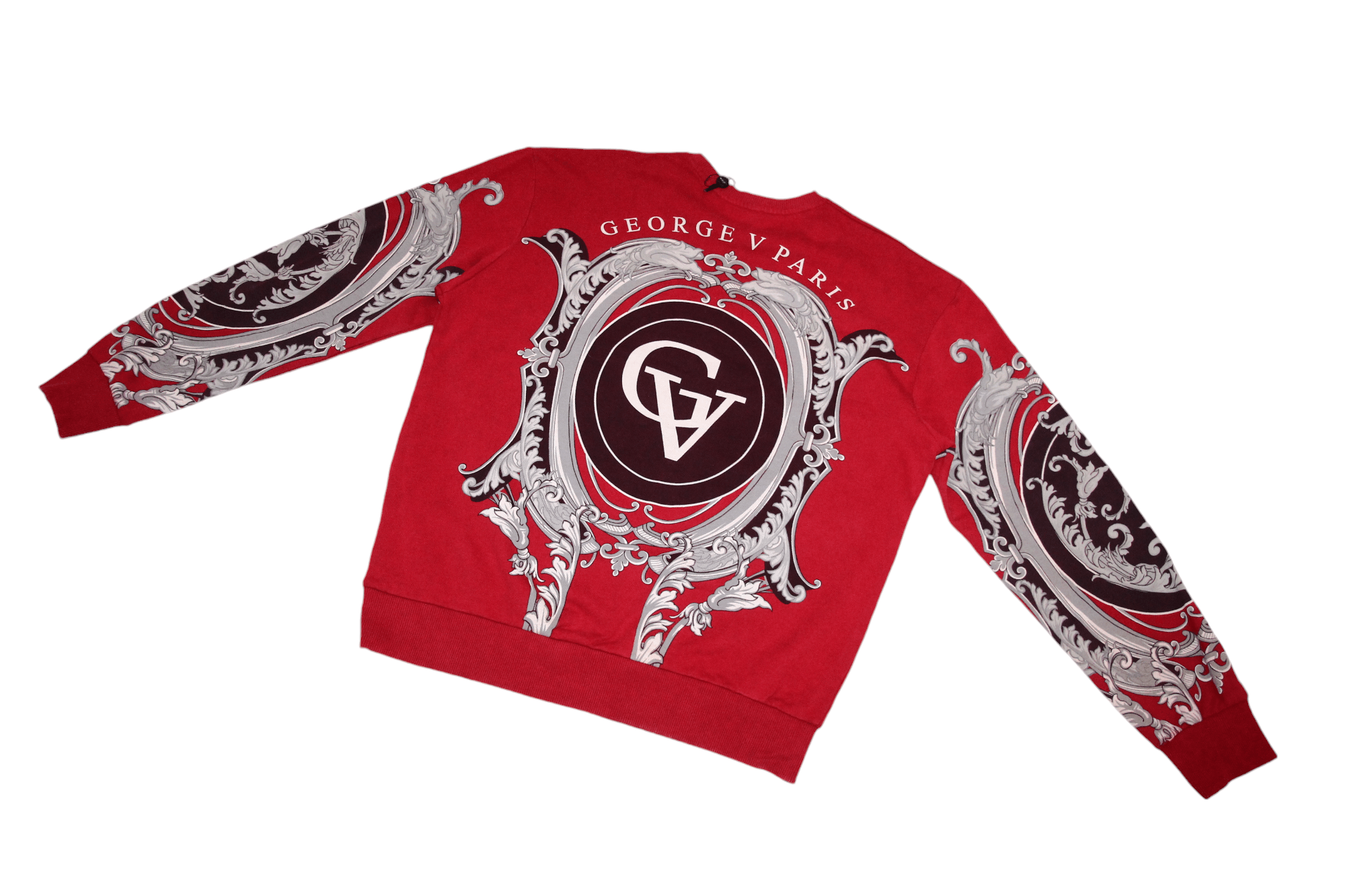 Christian Audigier Avenue George V Paris Panthere Baroque Rhinestones Crew L/S Size US XXL / EU 58 / 5 - 6 Thumbnail