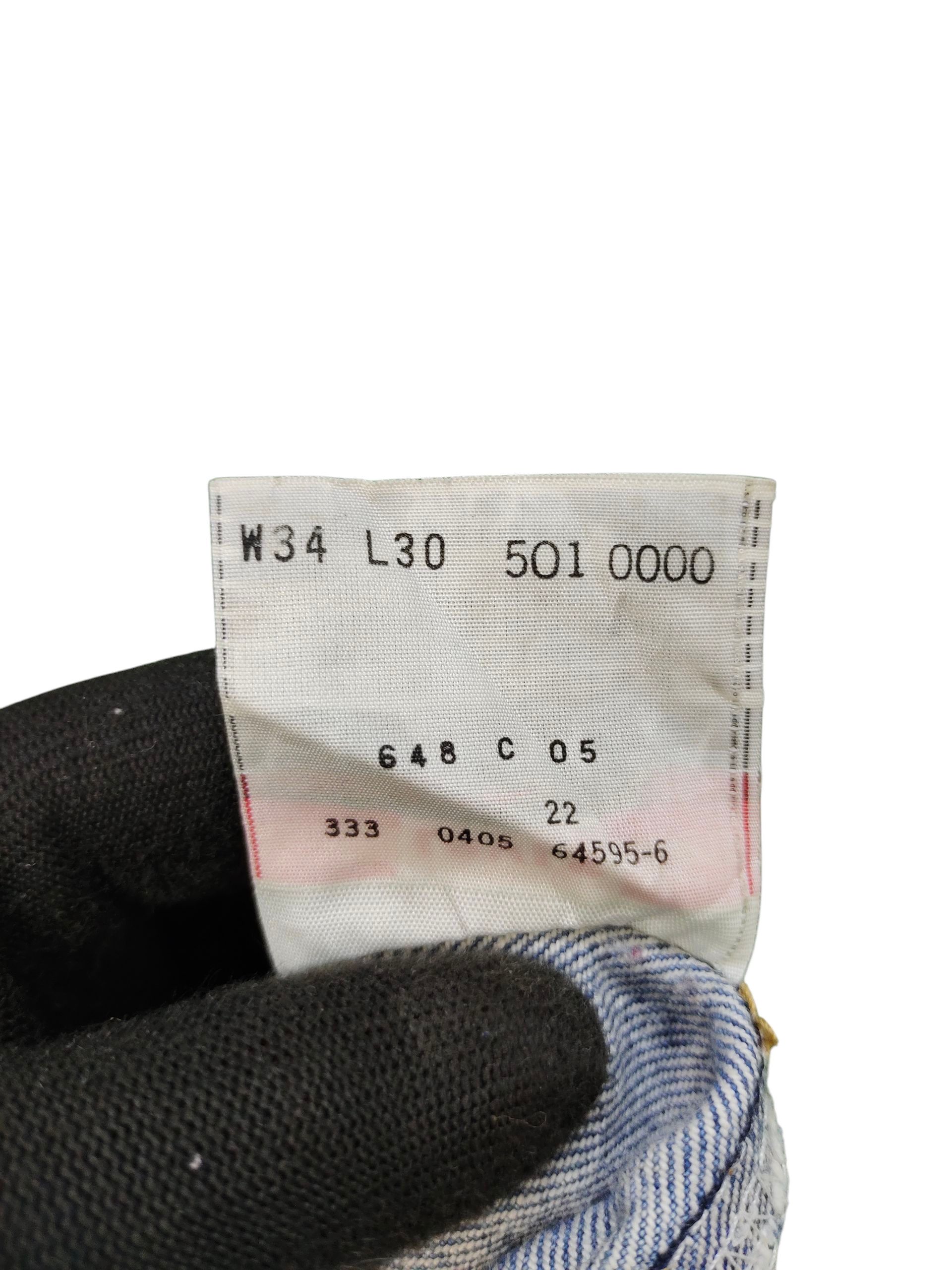 Levi's Vintage Levis 501XX Clawmark Distress Faded Denim Jeans Size US 34 / EU 50 - 17 Thumbnail
