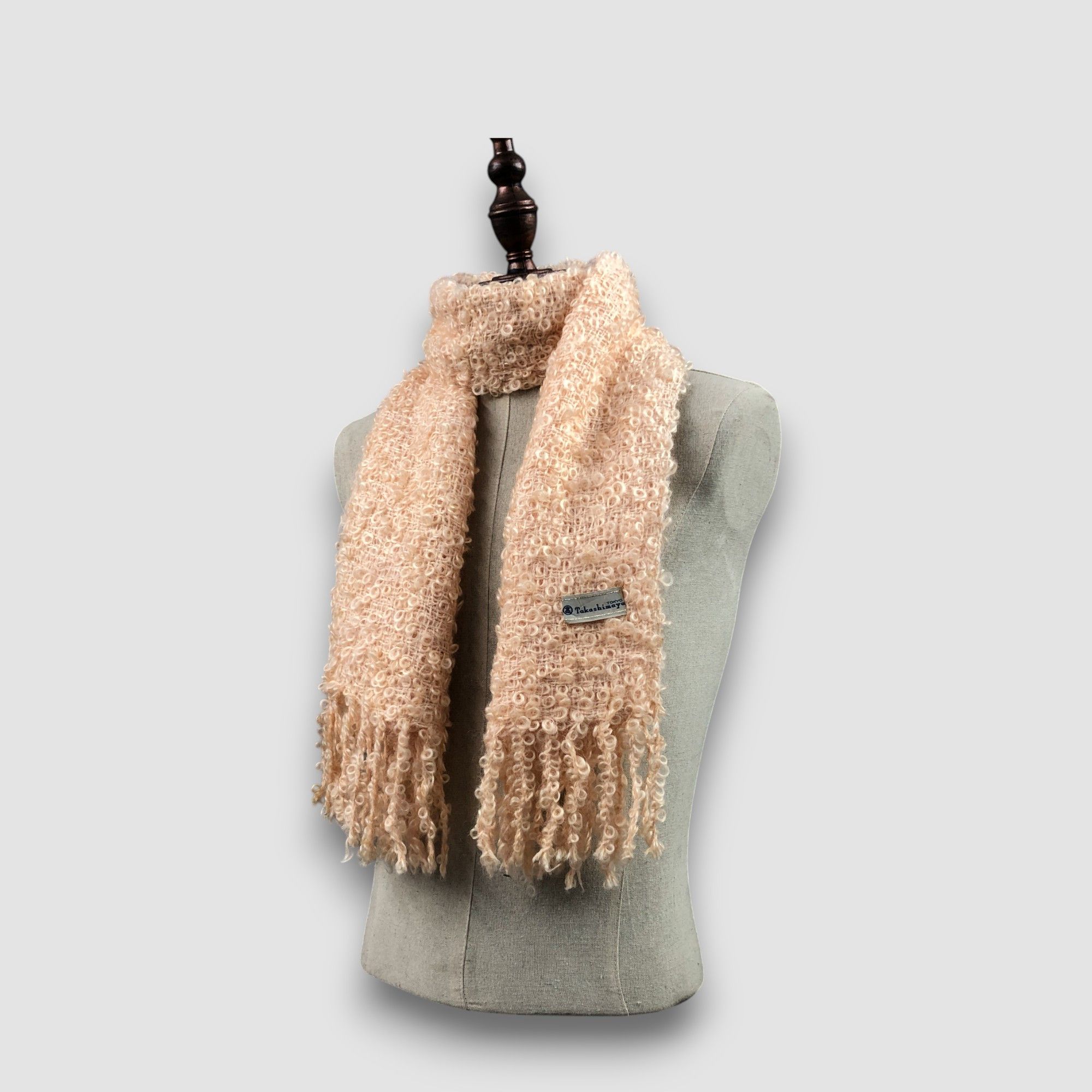 Japanese Brand Vintage Takashimaya Scarf Muffler Large Stole Wool Scarves Size ONE SIZE - 2 Thumbnail