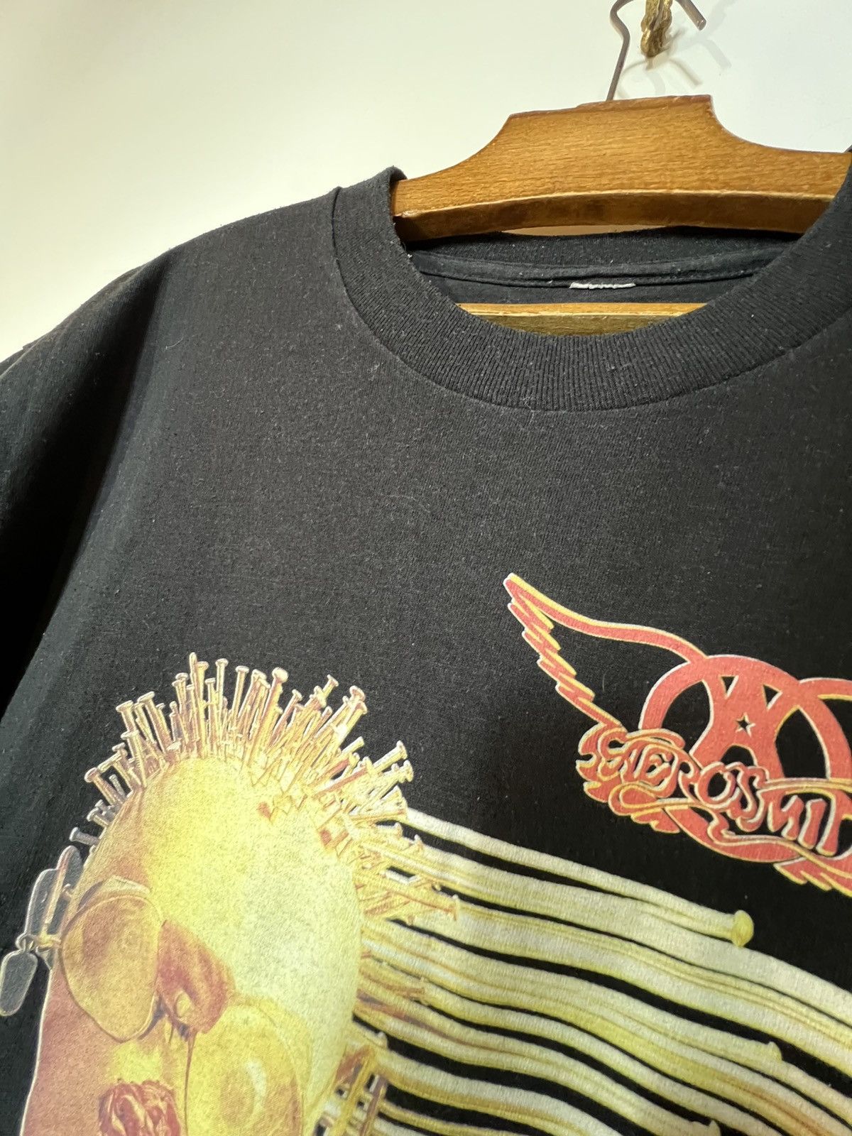 Band Tees vintage Aerosmith 90s shirt livin ' on the edge Size US L / EU 52-54 / 3 - 3 Thumbnail