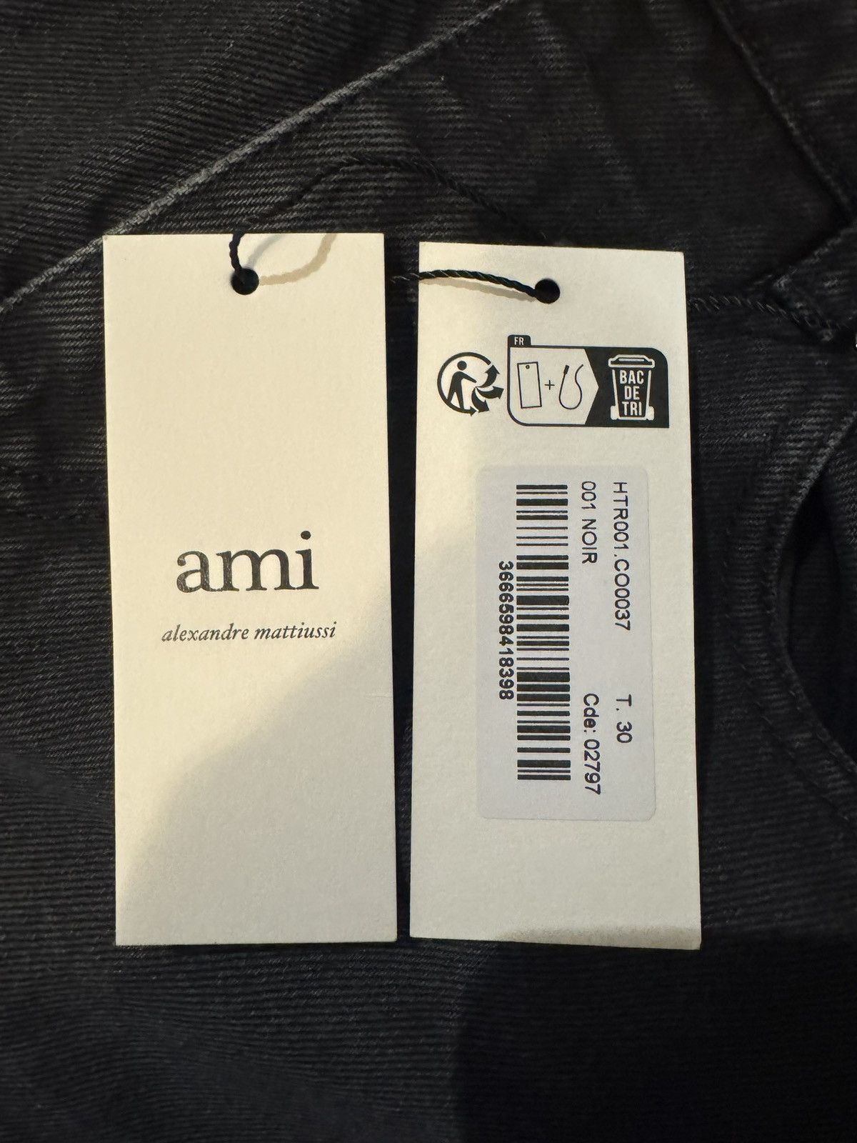 AMI Ami Paris Men’s Straight Jeans Size US 30 / EU 46 - 4 Thumbnail