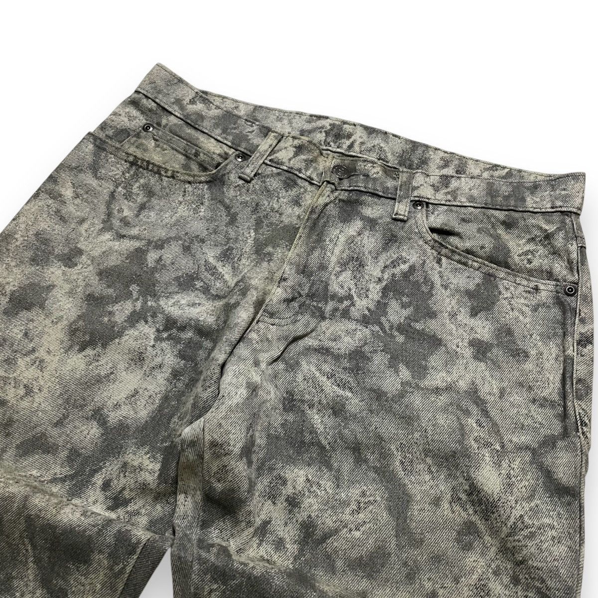 Japanese Brand ORIGINAL FLARE MONSIEUR HOMME ACID WASH (33×40) Size US 33 - 3 Thumbnail