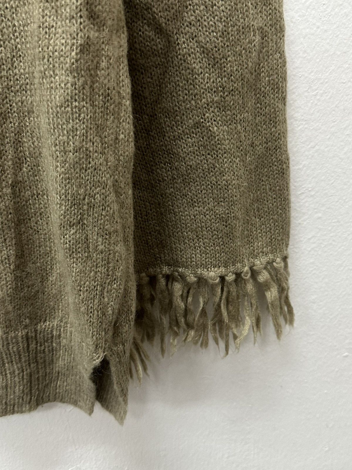 GOA GOA Japan Braided Fringe Wool/Mohair Turtleneck Knitwear Size US M / EU 48-50 / 2 - 5 Thumbnail