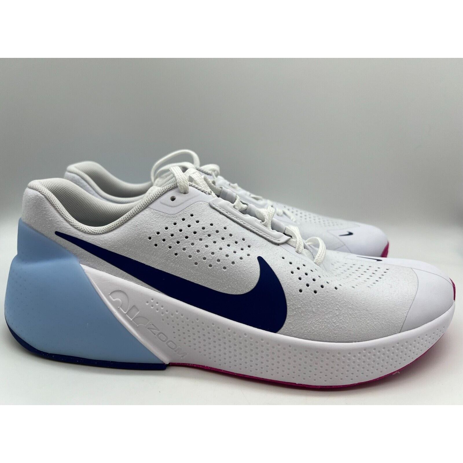 Nike Air Zoom TR1 DX9016-102 White Blue Running Work Out Sneakers Men’s Sz 10.5 Nike Air Zoom TR 1 White Aquarius Blue Men Cross Training  main image 2