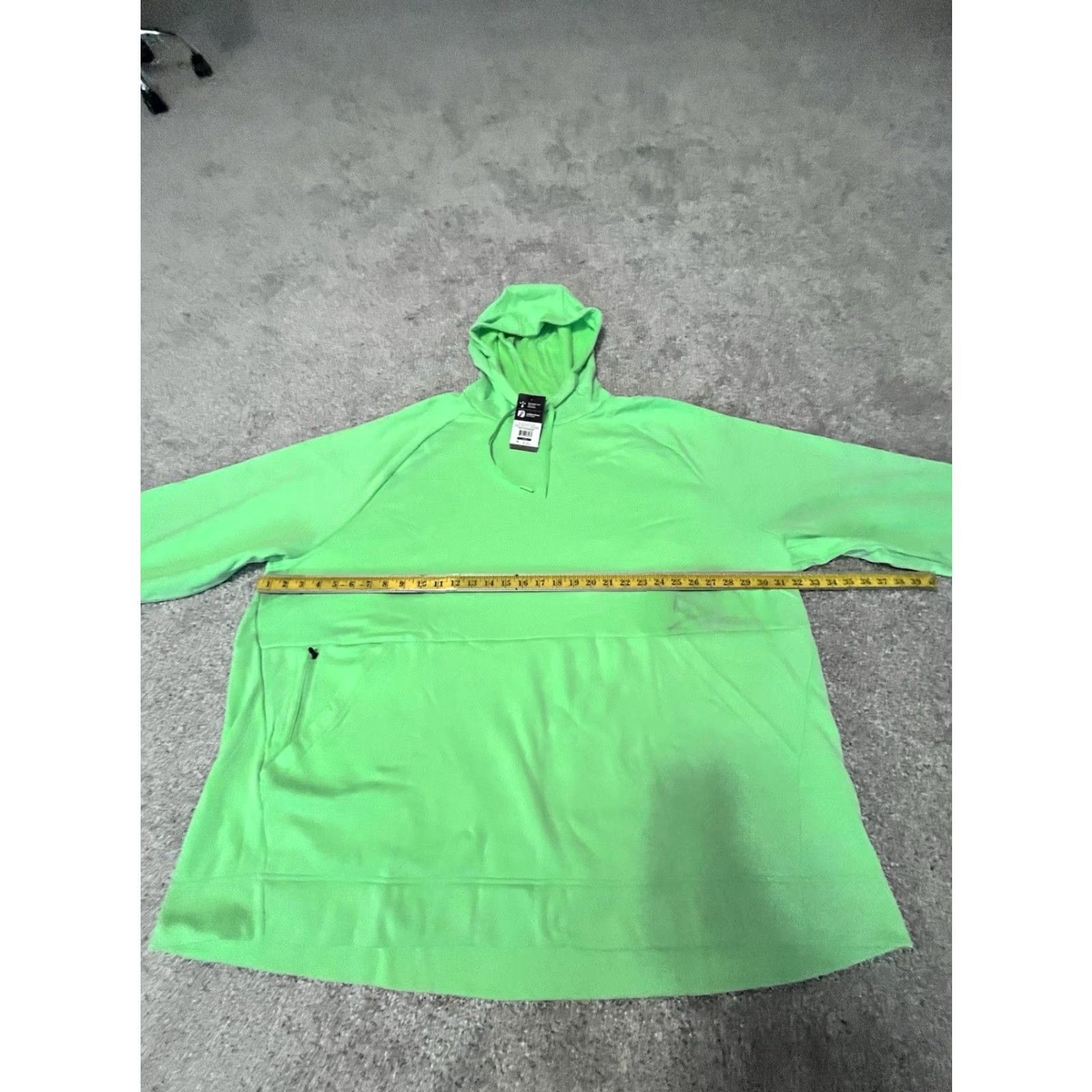Russell Athletic RUSSELL Polytech Fleece Pullover Hoodie Sweatshirt Green 5XL Men Hooded Graphic Print Pockets Logo Size US XXL / EU 58 / 5 - 6 Thumbnail