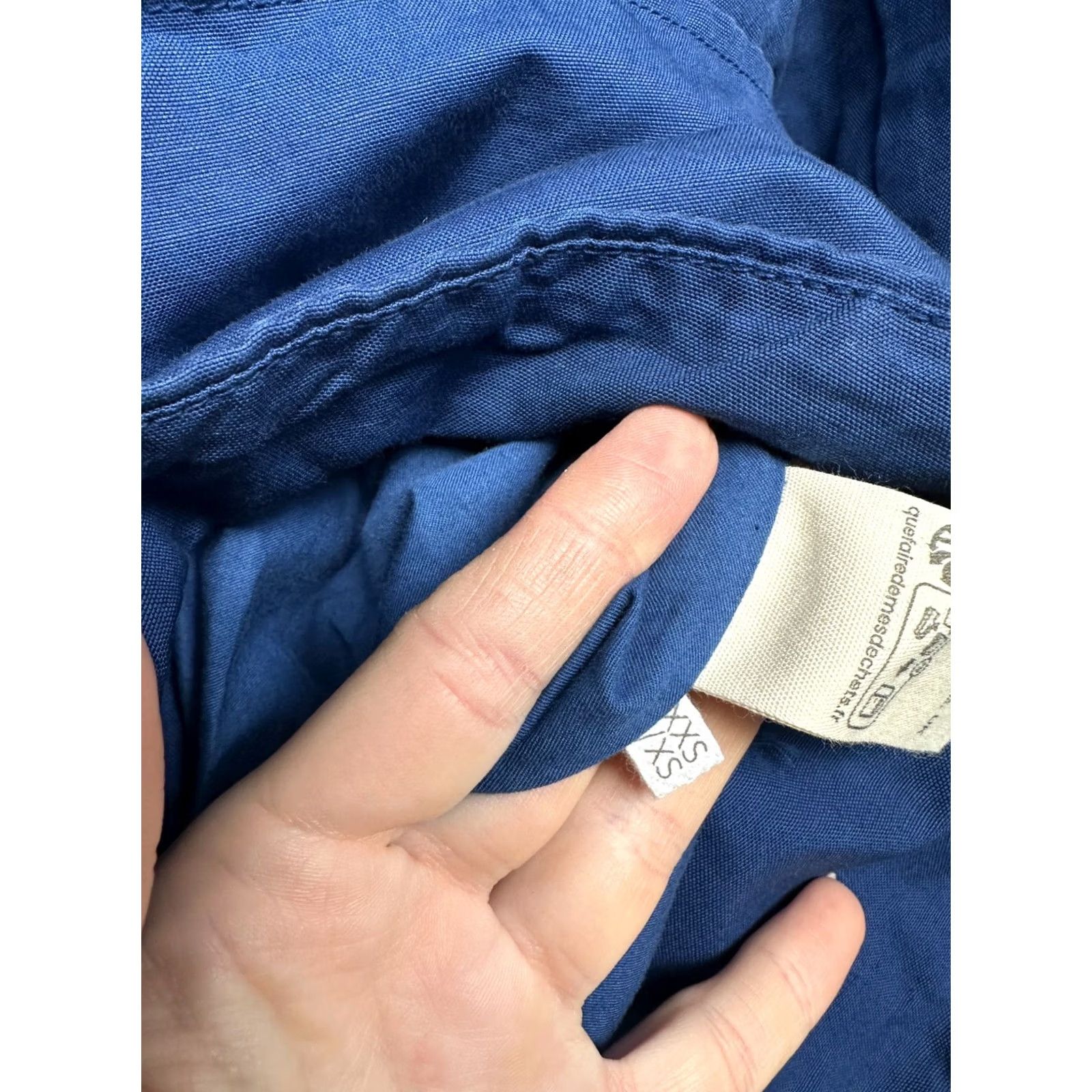 Vintage Toast Jacket Womens XS Blue Cotton Linen Trench Coat Size Size XS / US 0-2 / IT 36-38 - 4 Thumbnail