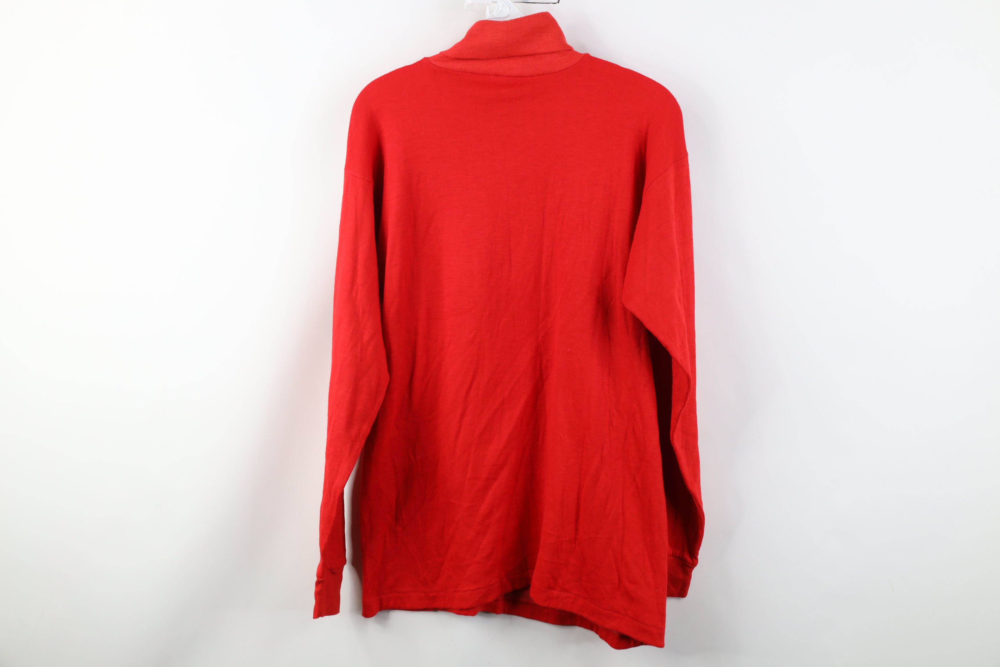 Vintage Vintage 70s Streetwear Thermal Knit Turtleneck T-Shirt USA Size US XL / EU 56 / 4 - 9 Thumbnail