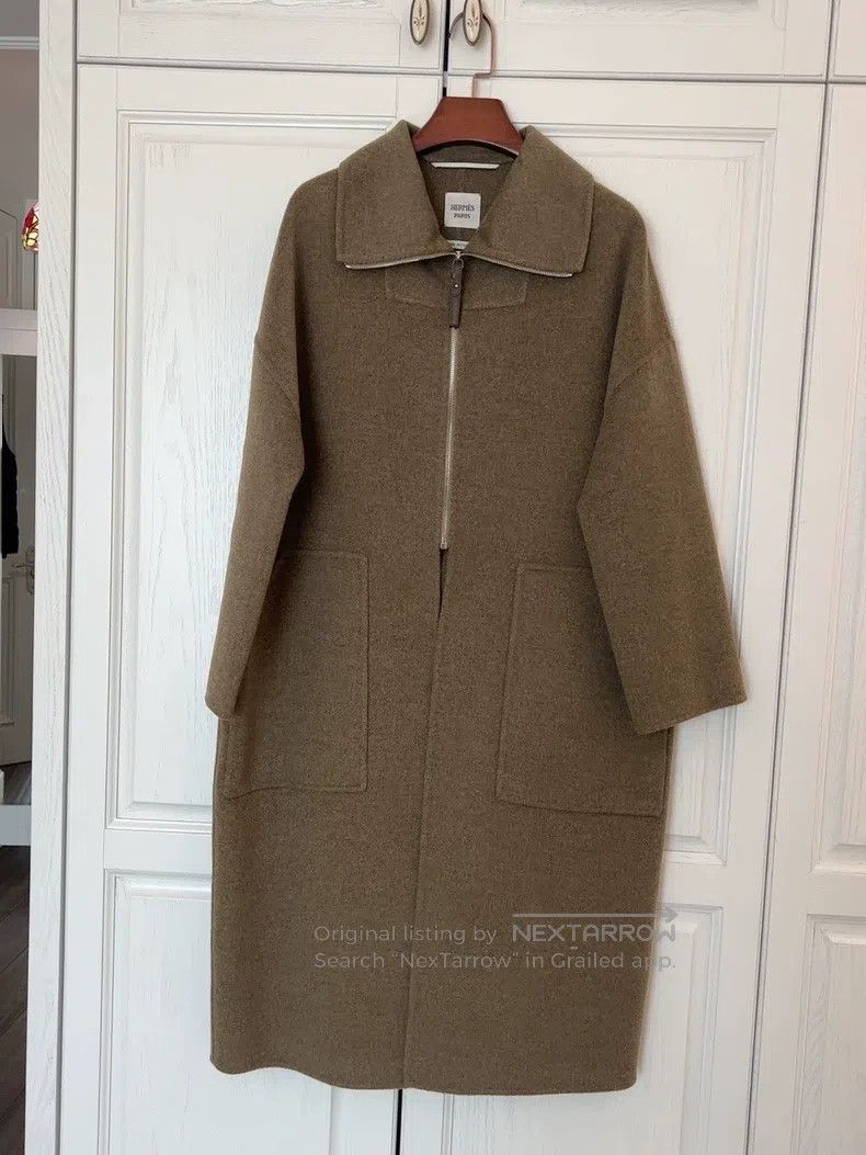 Hermes Hermes Goat Cashmere Coat Size XXS / US 00 / IT 34 - 4 Thumbnail