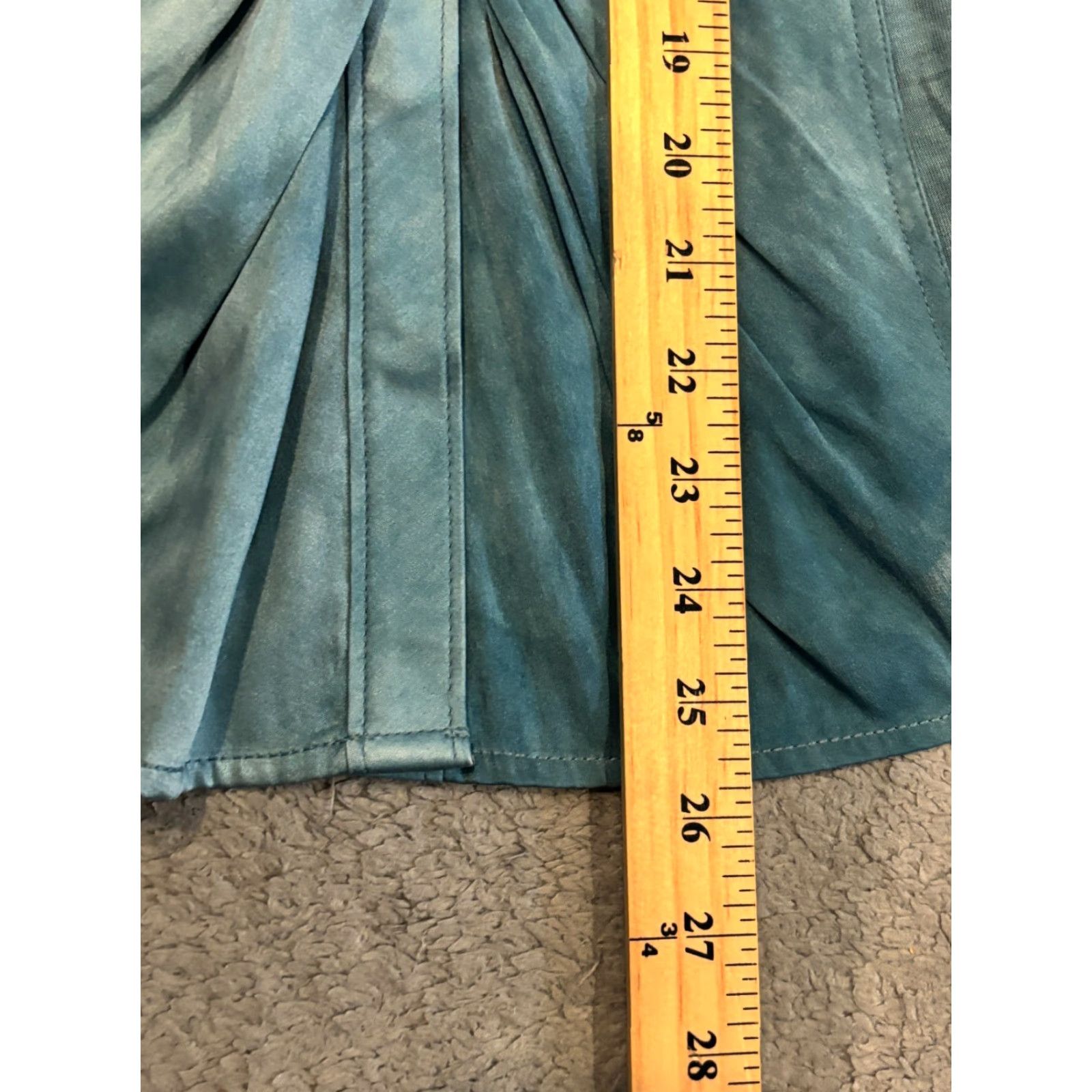 Elie Tahari VINTAGE Elie Tahari Blouse Women’s XS Teal 93% Silk Long Sleeve Top Career Casual Size XS / US 0-2 / IT 36-38 - 4 Thumbnail