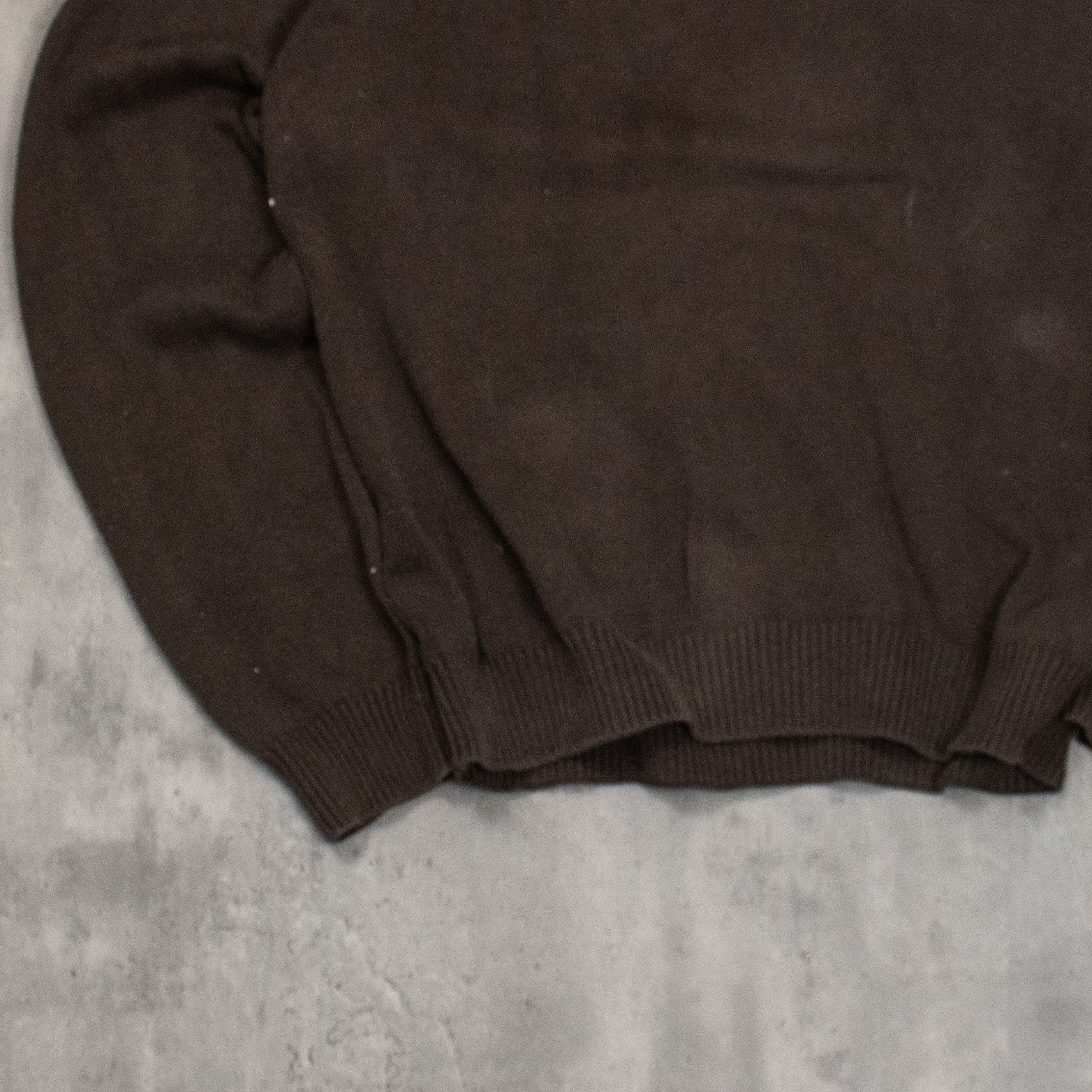 Tommy Hilfiger Y2K 00's Tommy Hilfiger Dirt Brown Knitted Crewneck Sweater Size US M / EU 48-50 / 2 - 4 Thumbnail
