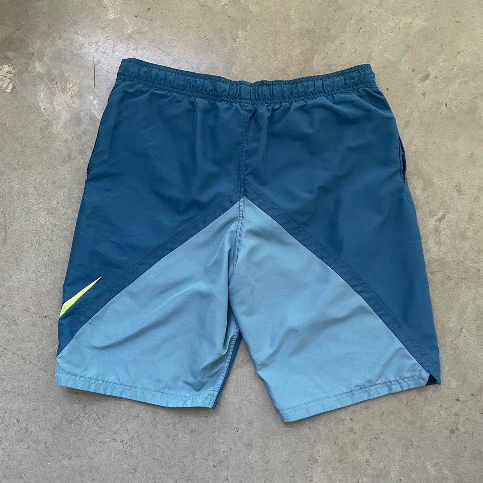 Nike Nike Blue/Yellow Swim Shorts Size US 34 / EU 50 - 2 Thumbnail
