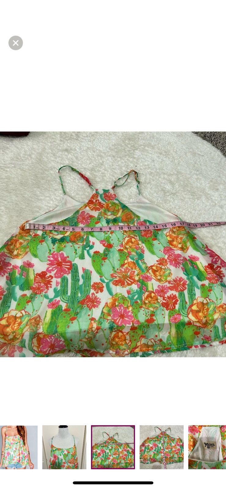 Show Me Your MuMu Show me your mumu small cactus print tank top Size S / US 4 / IT 40 - 3 Thumbnail