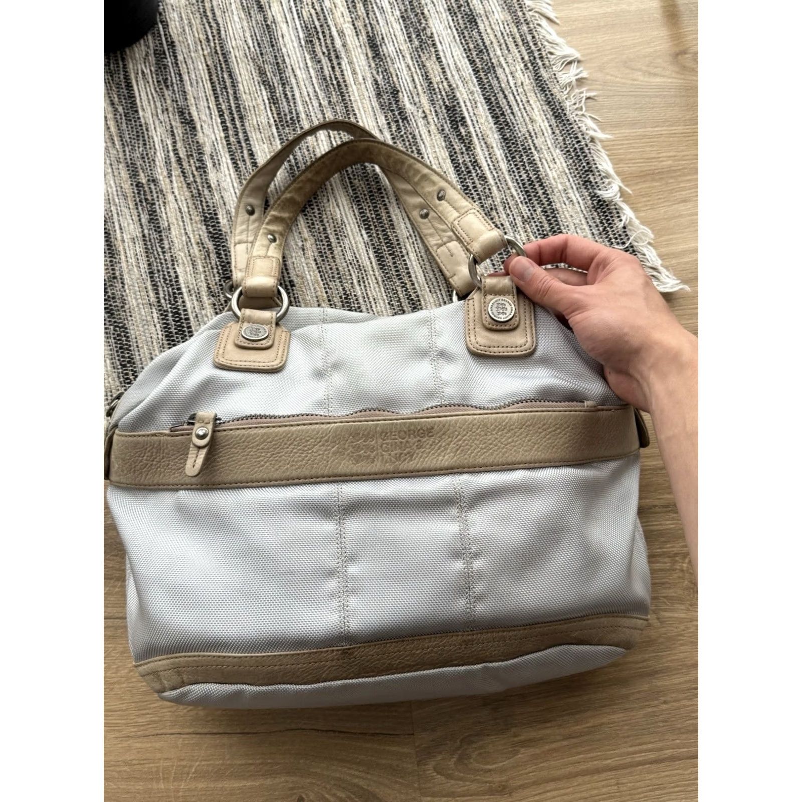 George Gina & Lucy VINTAGE GGL George Gina & Lucy Tote Bag Women Medium Gray Clay 90s City Classic Retro Designer US Streetwear Tote Bag Size ONE SIZE - 5 Thumbnail