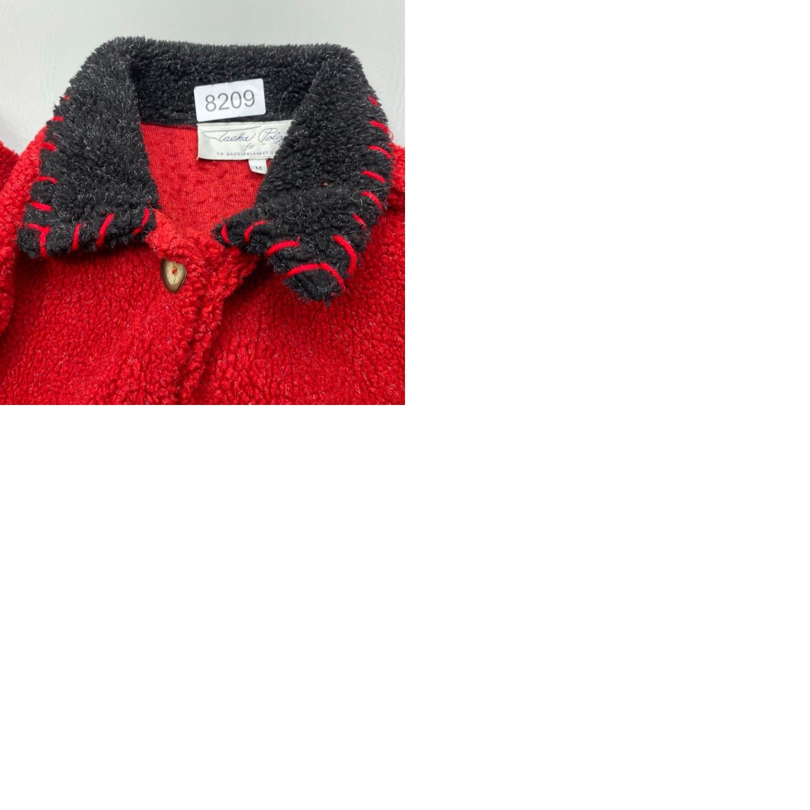 Vintage VTG Tasha Polizzi Fleece Jacket Womens Medium Flag T.P. Saddle Blanket USA MADE Size M / US 6-8 / IT 42-44 - 9 Thumbnail