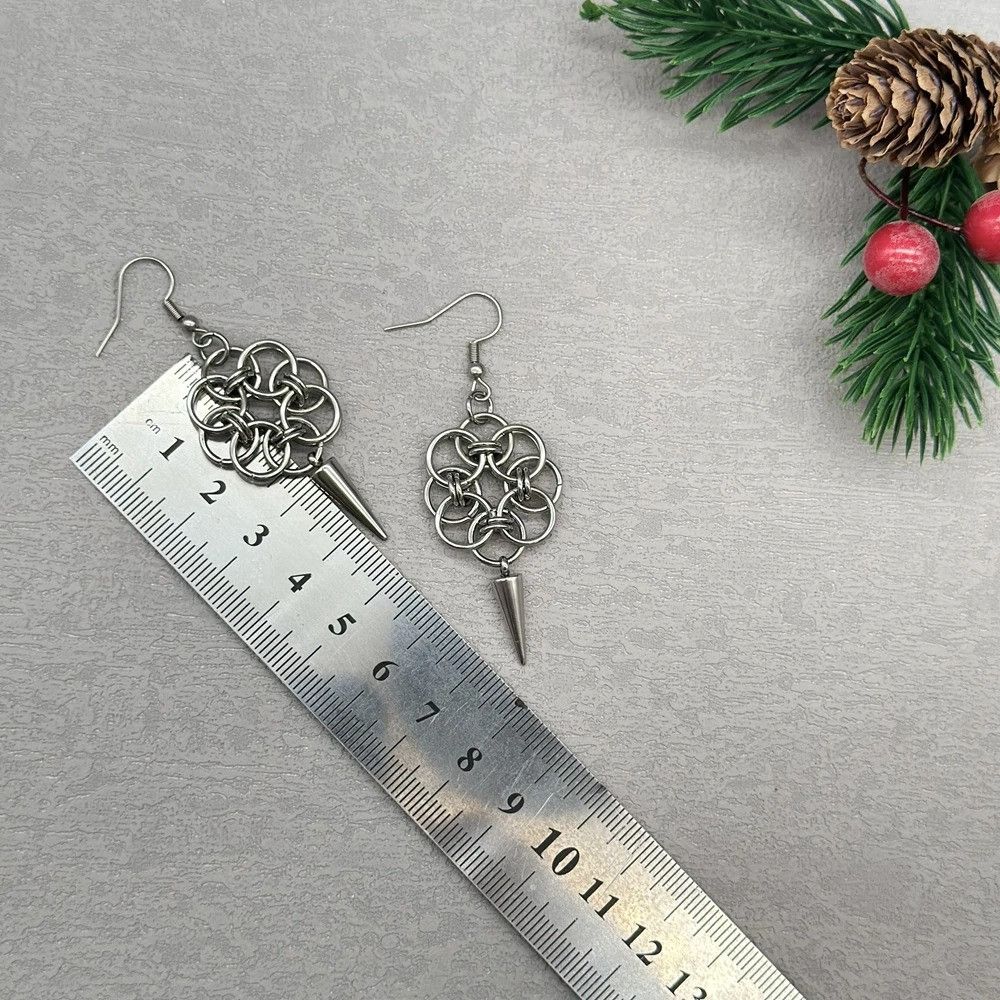 Jewelry Gothic Edgy Spiked Earring Size ONE SIZE - 5 Thumbnail