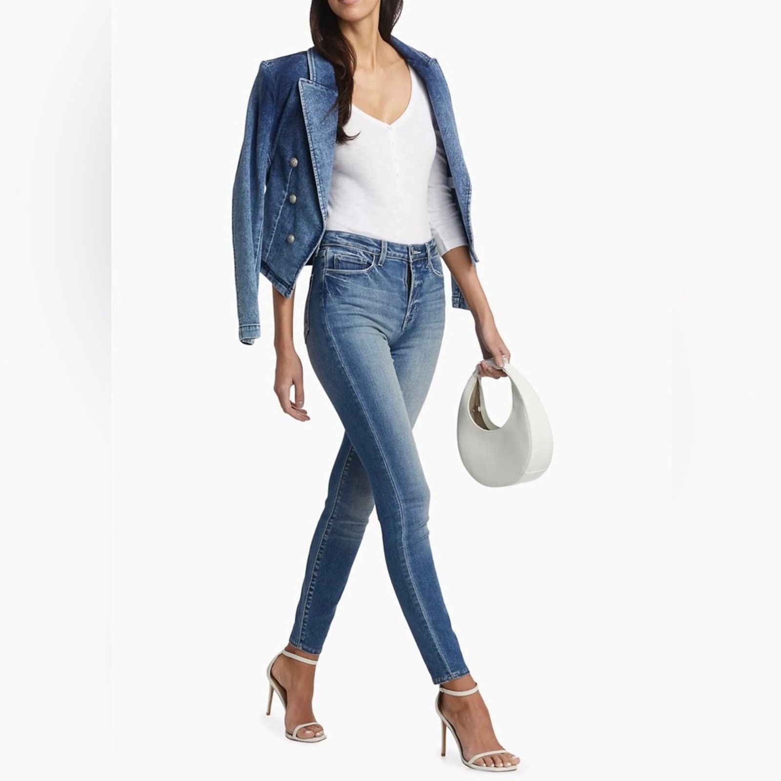 L'AGENCE L’Agence Monique Ultra High Rise Skinny Laguna Jeans size 30 Size 30" / US 8 / IT 44 - 2 Thumbnail