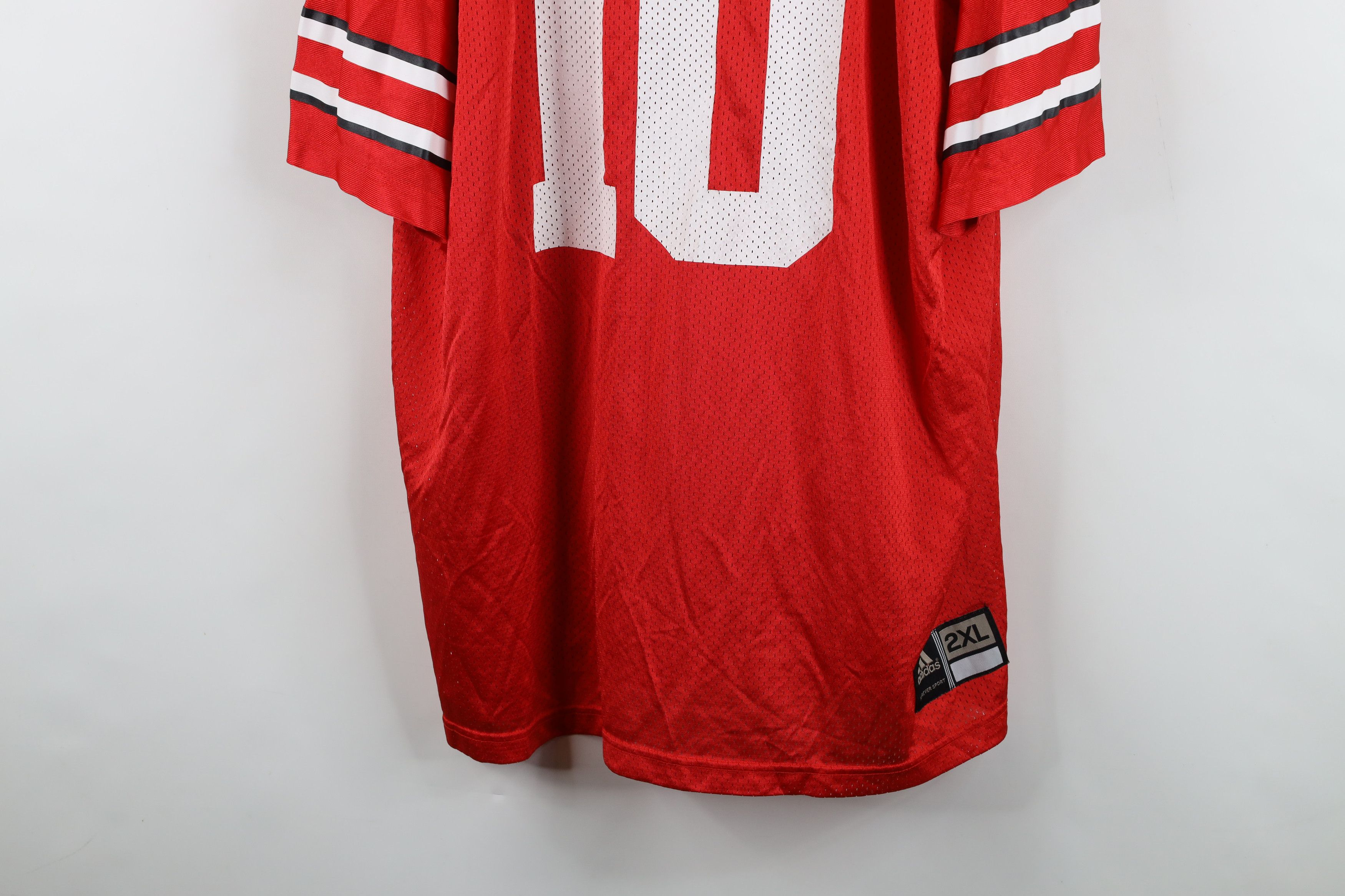 Adidas Vintage 90s Adidas University Football Jersey Red #10 Size US XXL / EU 58 / 5 - 3 Thumbnail