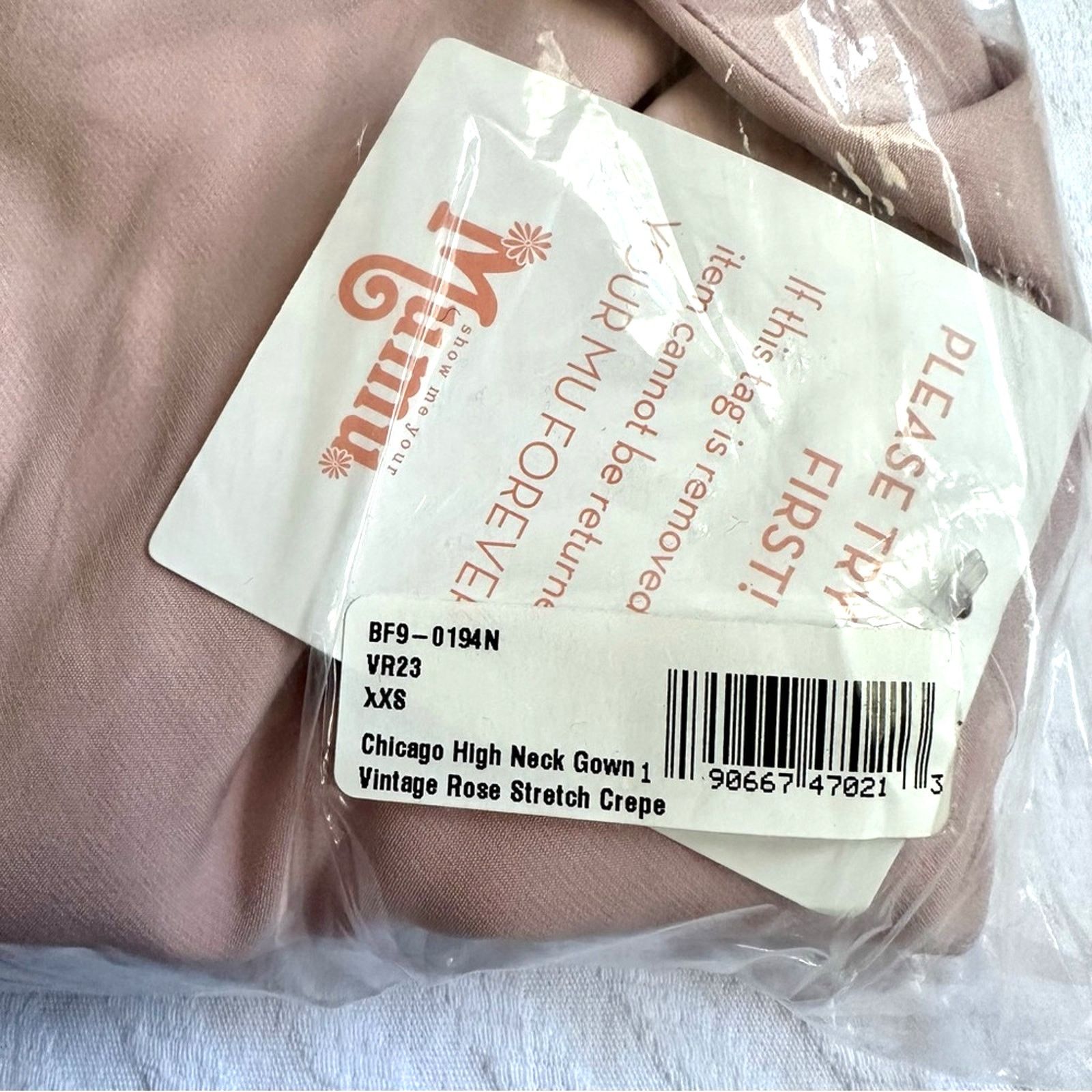Show Me Your MuMu NWT Show Me Your MuMu High Neck Gown Vintage Rose Crepe 2XS Size XS / US 0-2 / IT 36-38 - 8 Thumbnail
