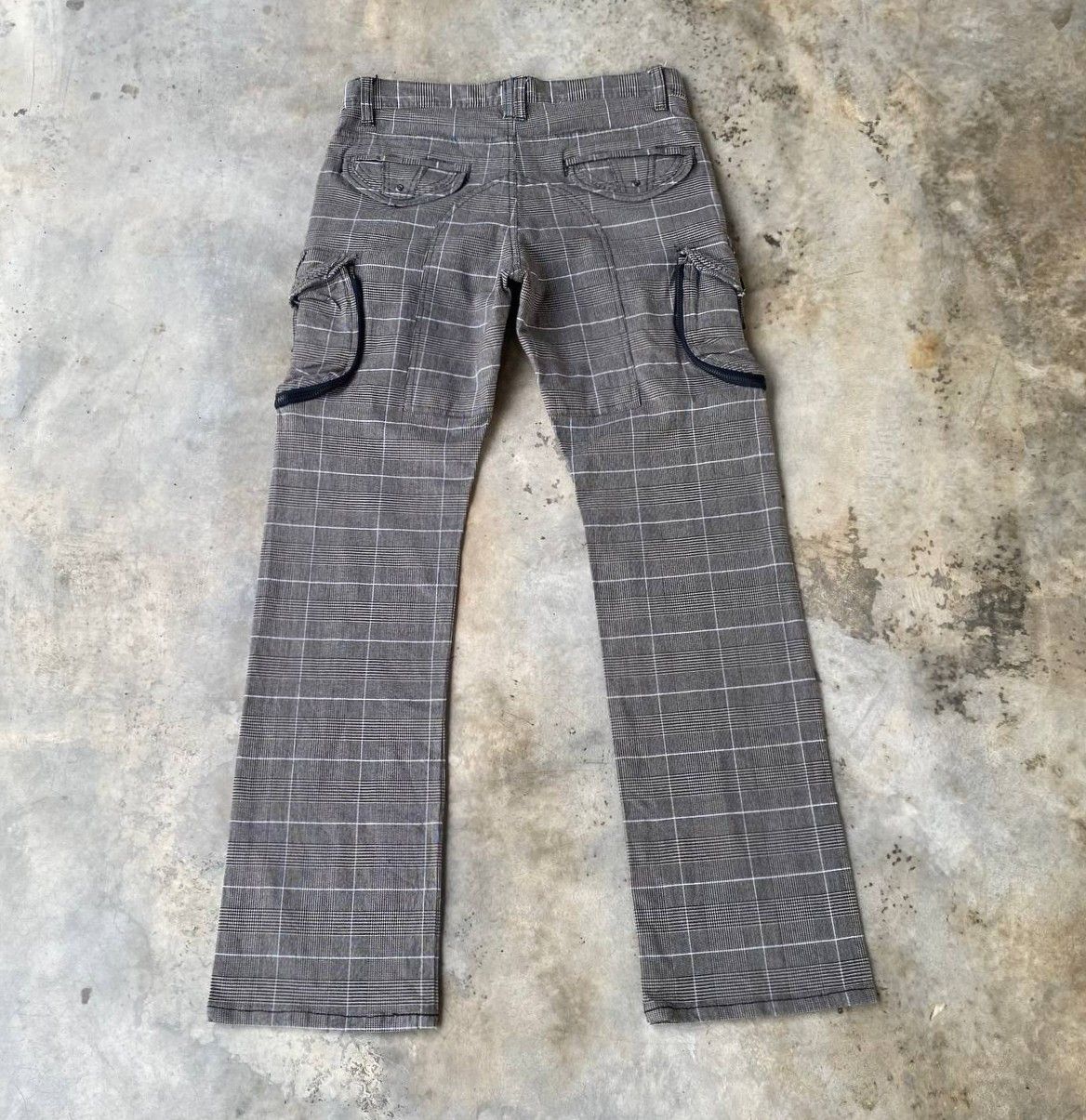 Japanese Brand PRISONER PANT CARGO SKKONE 31040 PIN STRIPE JAPANESE STYLE Size US 29 - 4 Thumbnail
