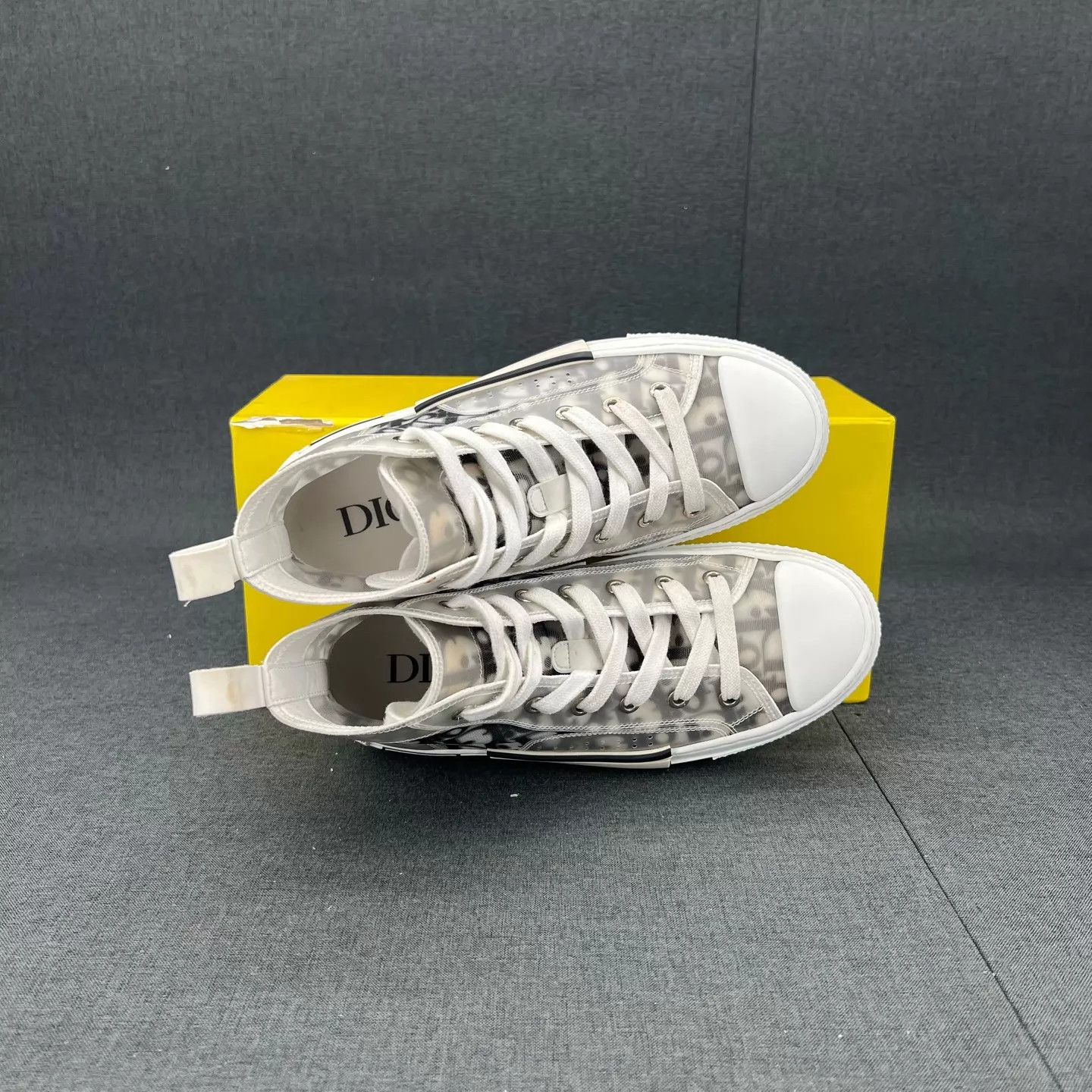 Dior Dior B23 Black & White Hi-Top 37 99 New Sneakers Size US 6.5 / IT 36.5 - 7 Thumbnail