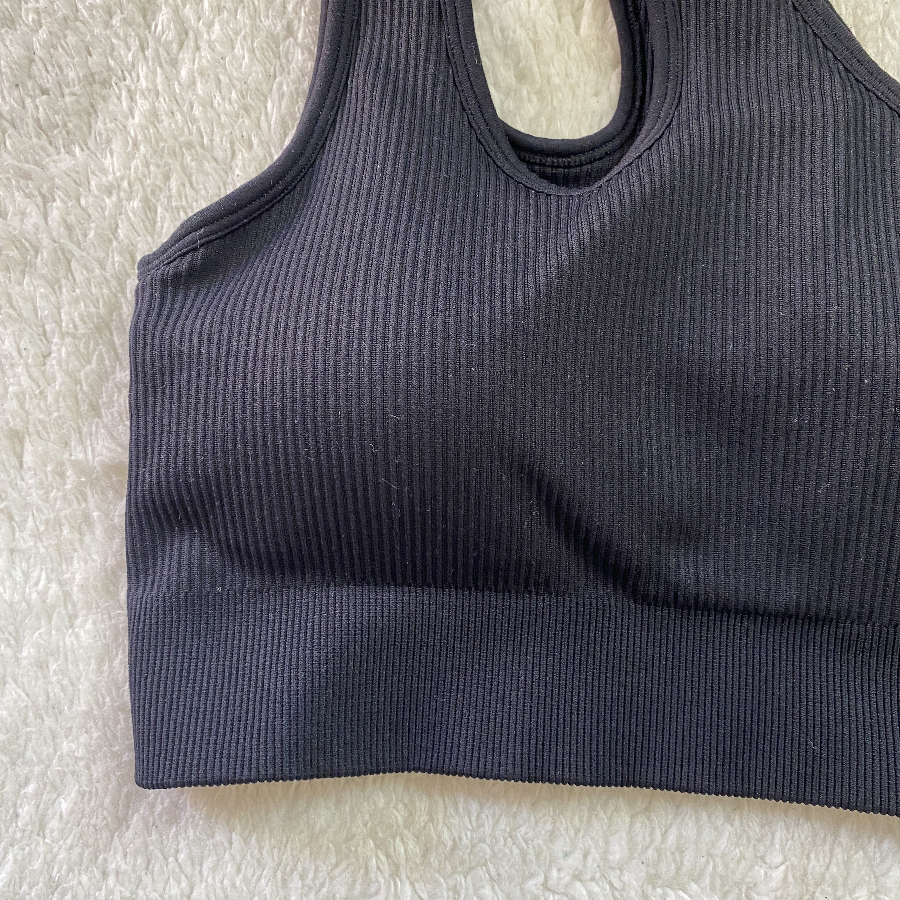 Other OQQ Women’s Ribbed One Shoulder Sports Bra Size S / US 4 / IT 40 - 6 Thumbnail